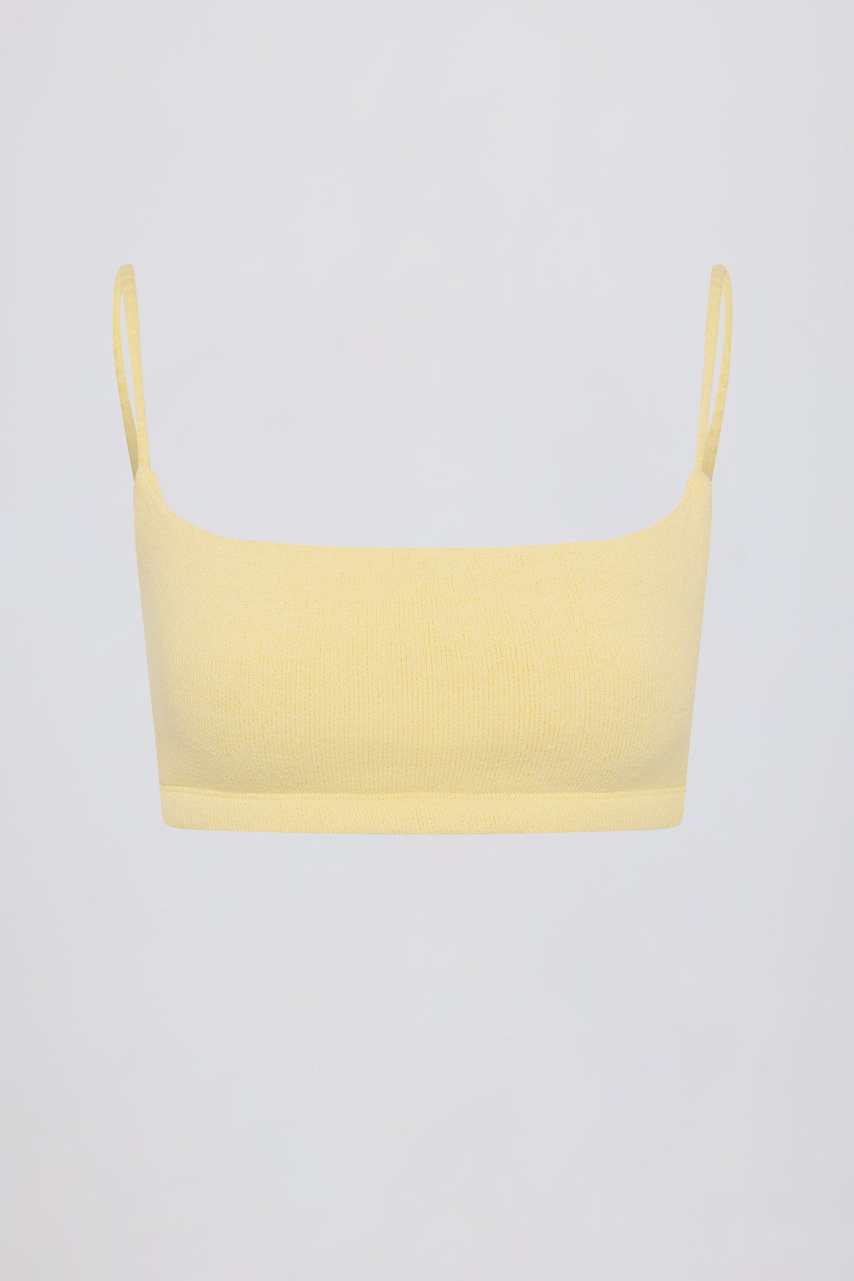 Square-Neck Bralette in Lemon - 4