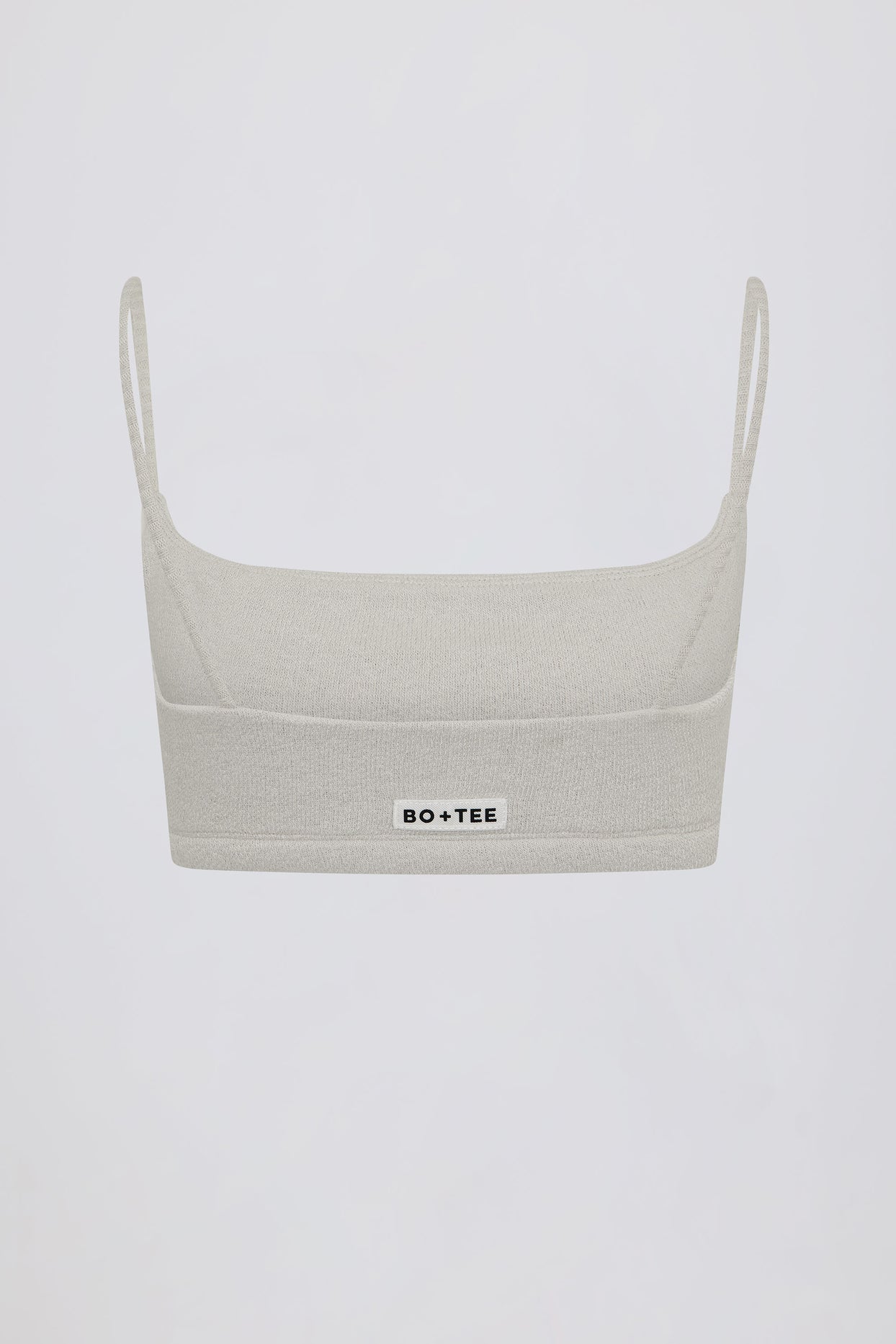 Square-Neck Bralette in Light Grey - 5