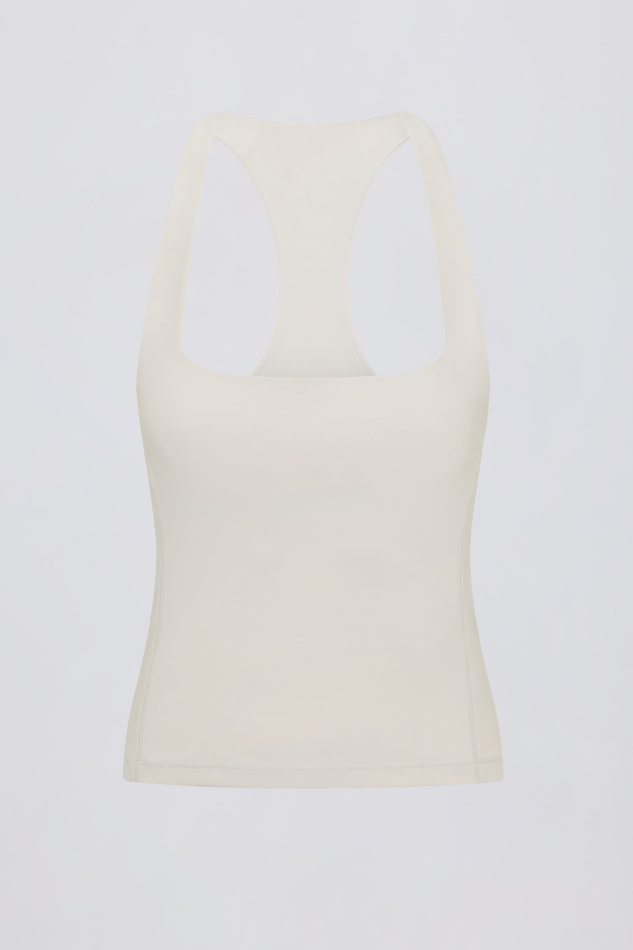 Soft Active Racerback Tank Top in Oat - 2
