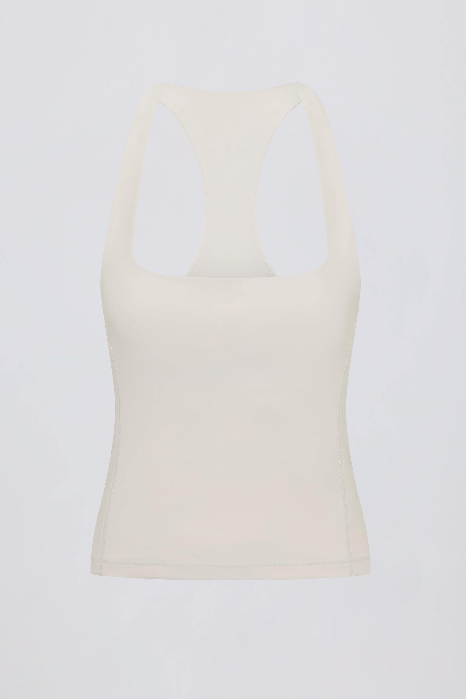 Soft Active Racerback Tank Top in Oat - 2