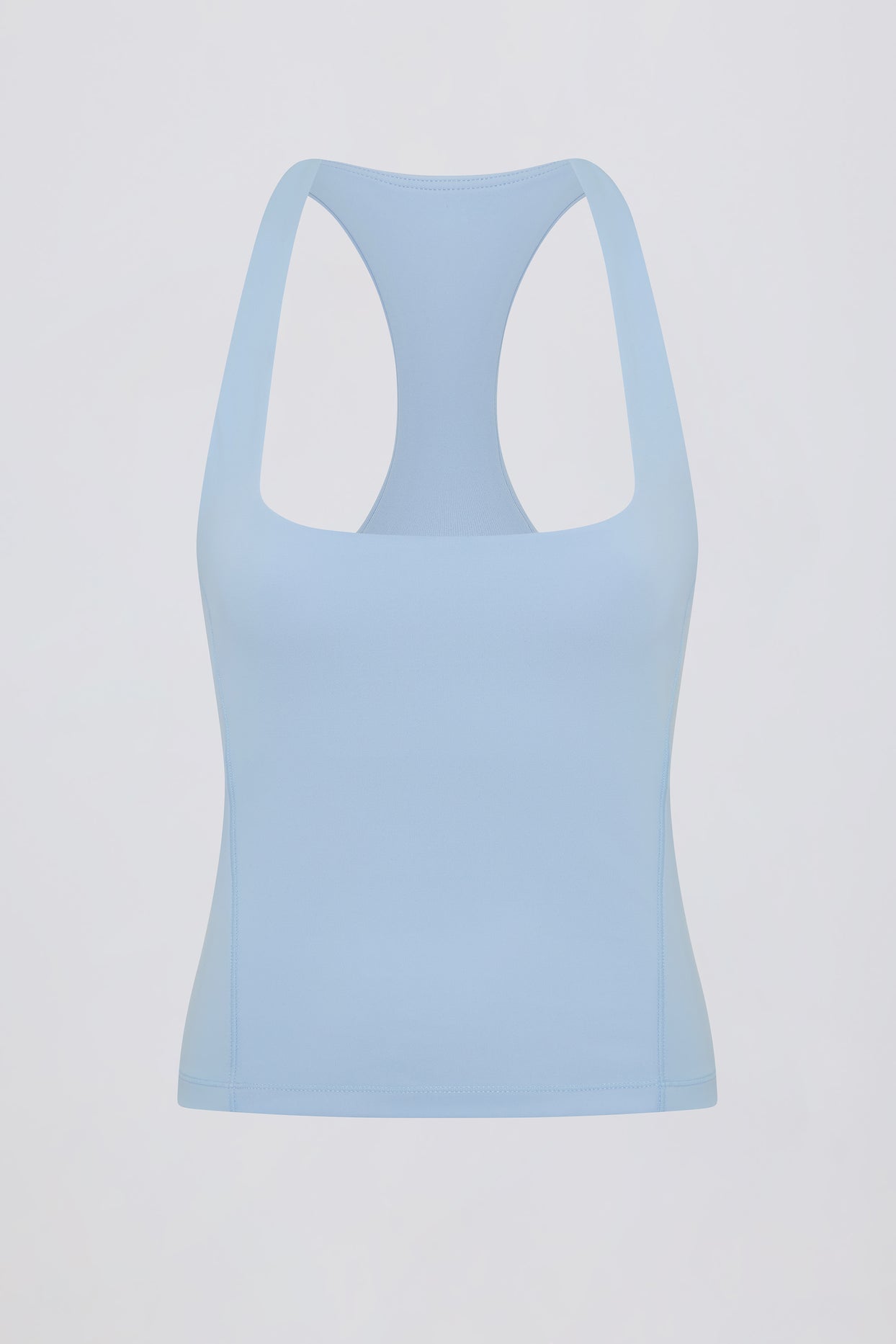 Soft Active Racerback Tank Top in Sky - 2