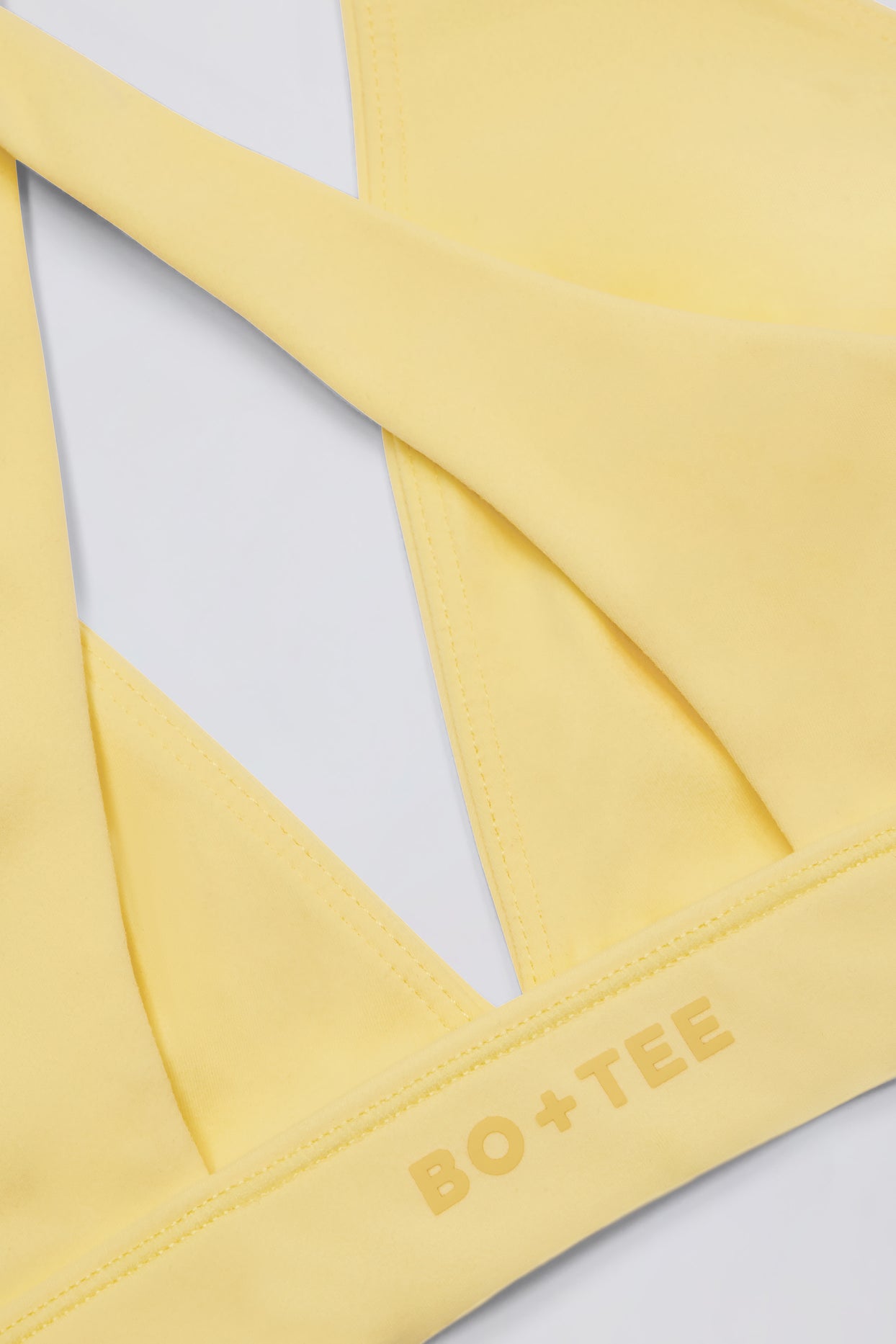 Soft Active Cross-Back Sports Bra in Lemon - 6