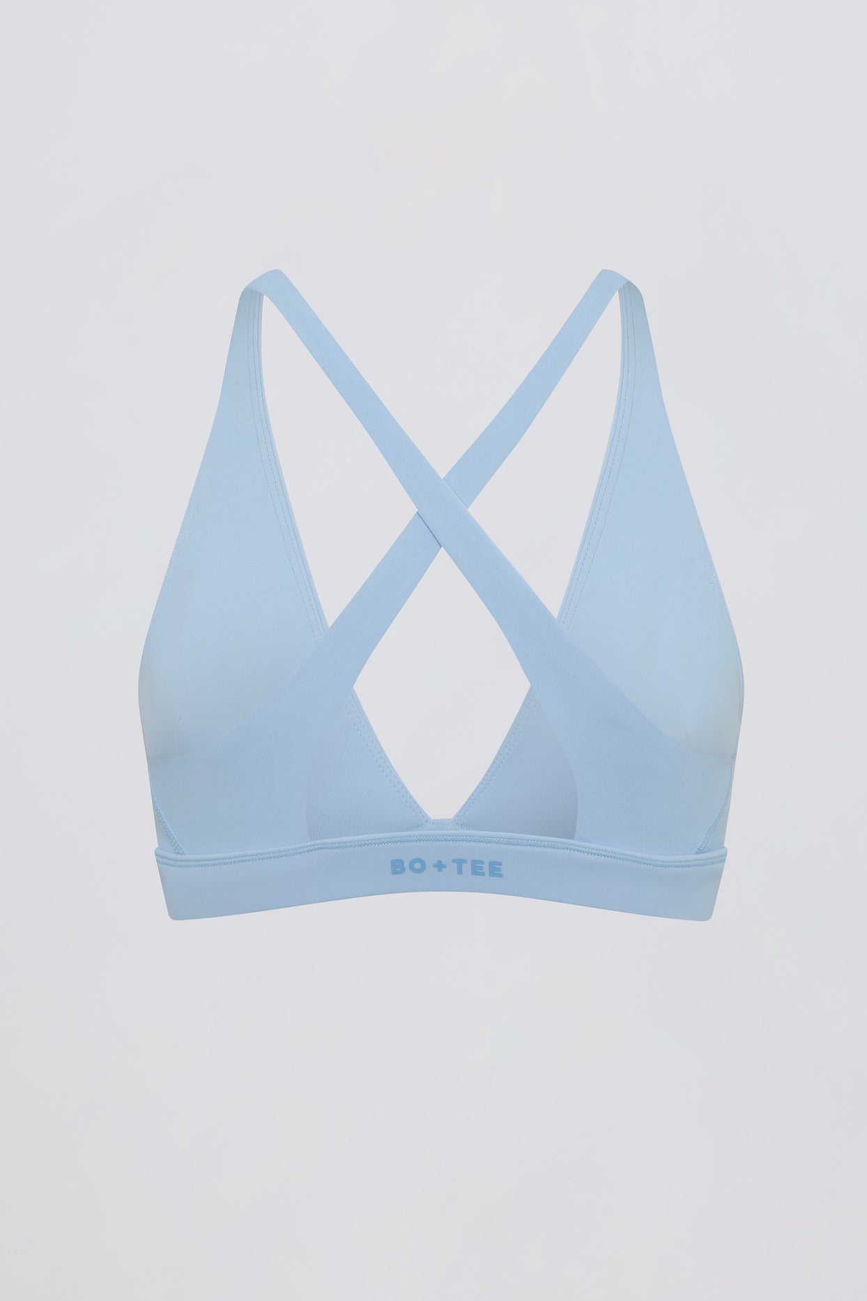 Soft Active Cross-Back Sports Bra in Sky - 5