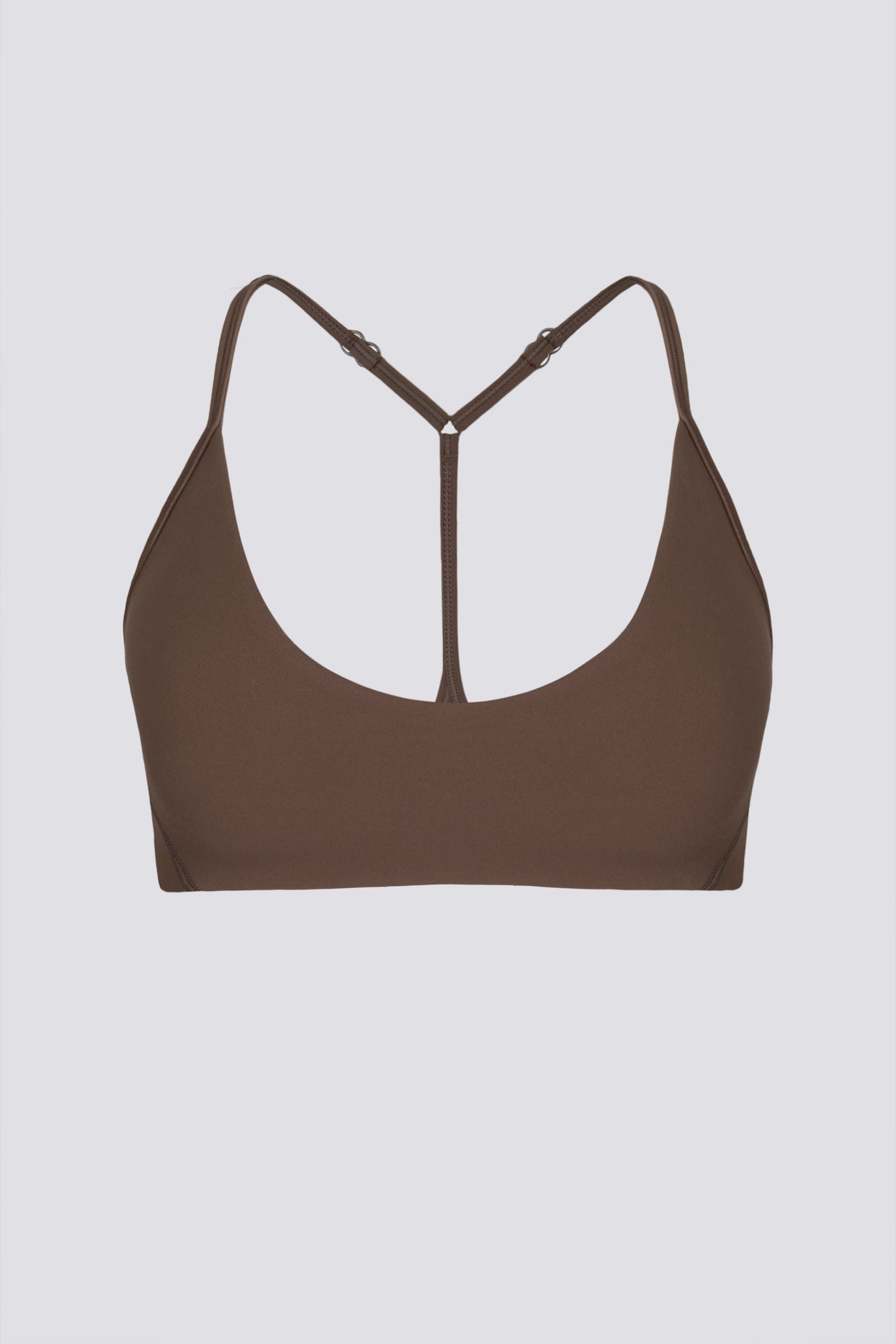 Soft Active Racerback Sports Bra in Cocoa - 2