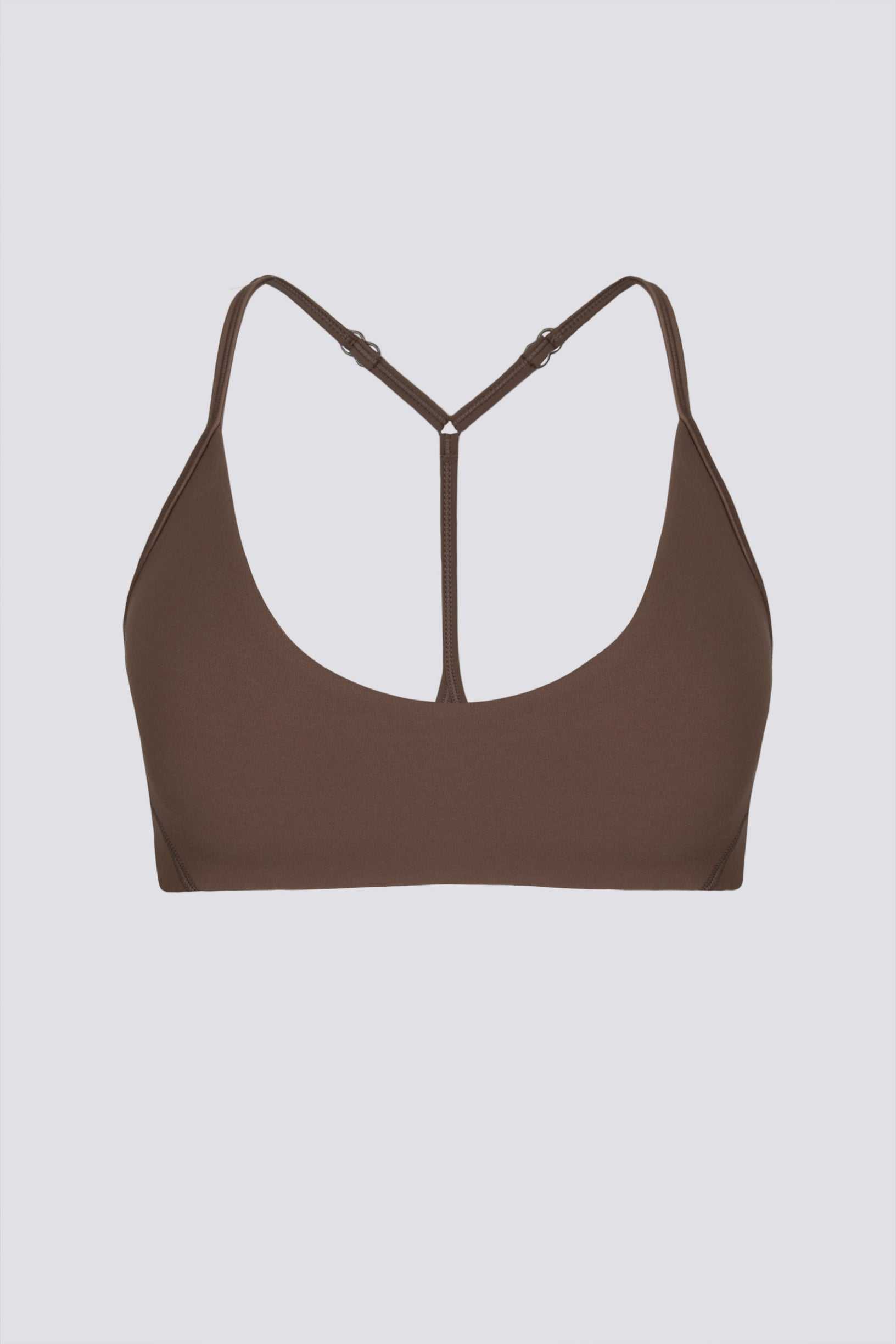 Soft Active Racerback Sports Bra in Cocoa - 2
