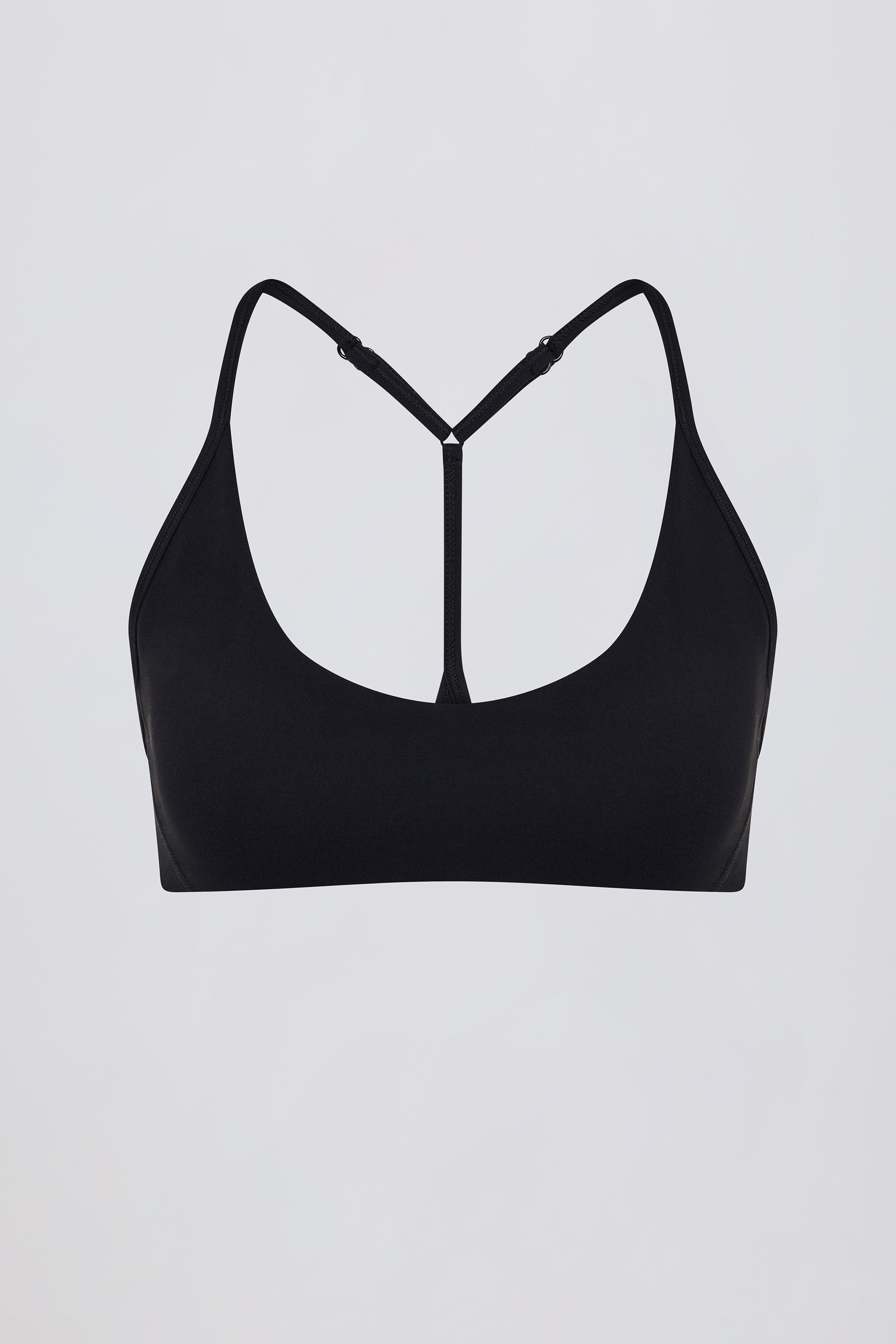 Soft Active Racerback Sports Bra in Black - 2