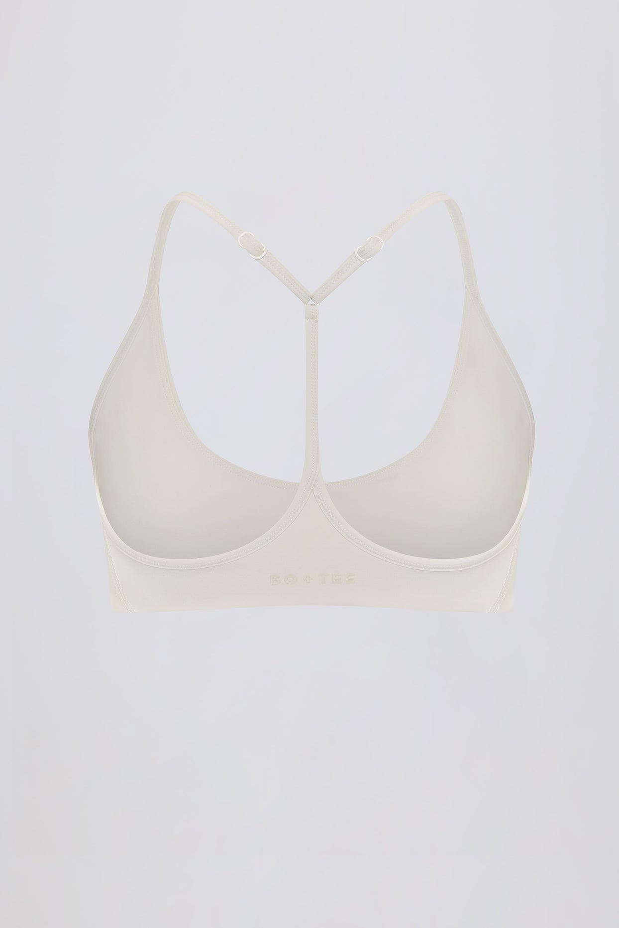 Soft Active Racerback Sports Bra in Oat - 5