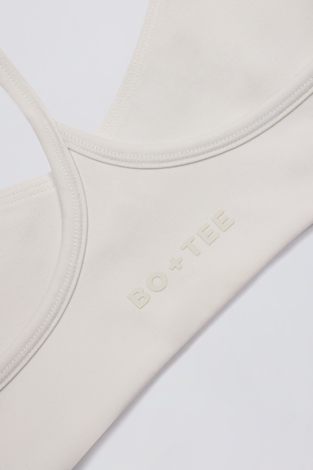 Soft Active Racerback Sports Bra in Oat - 6