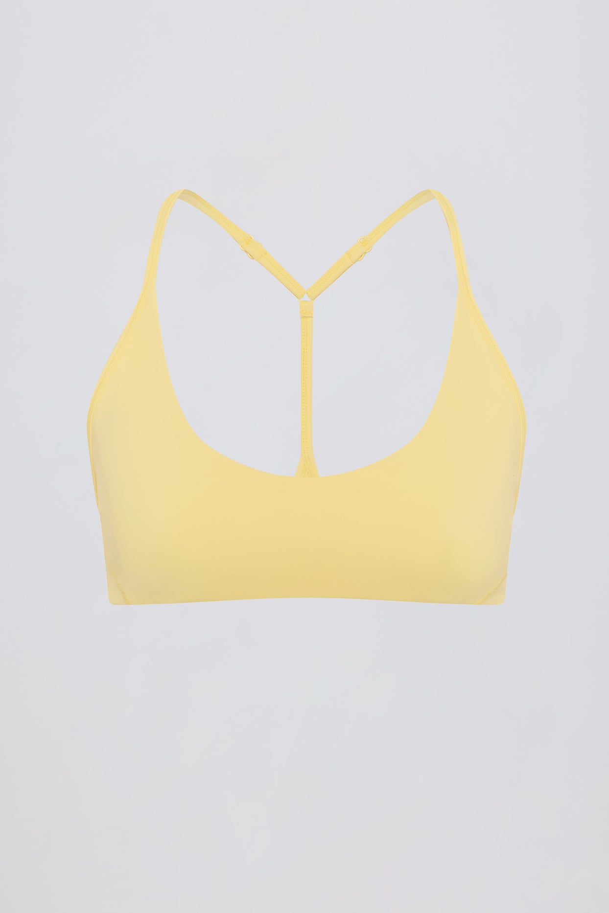 Soft Active Racerback Sports Bra in Lemon - 4