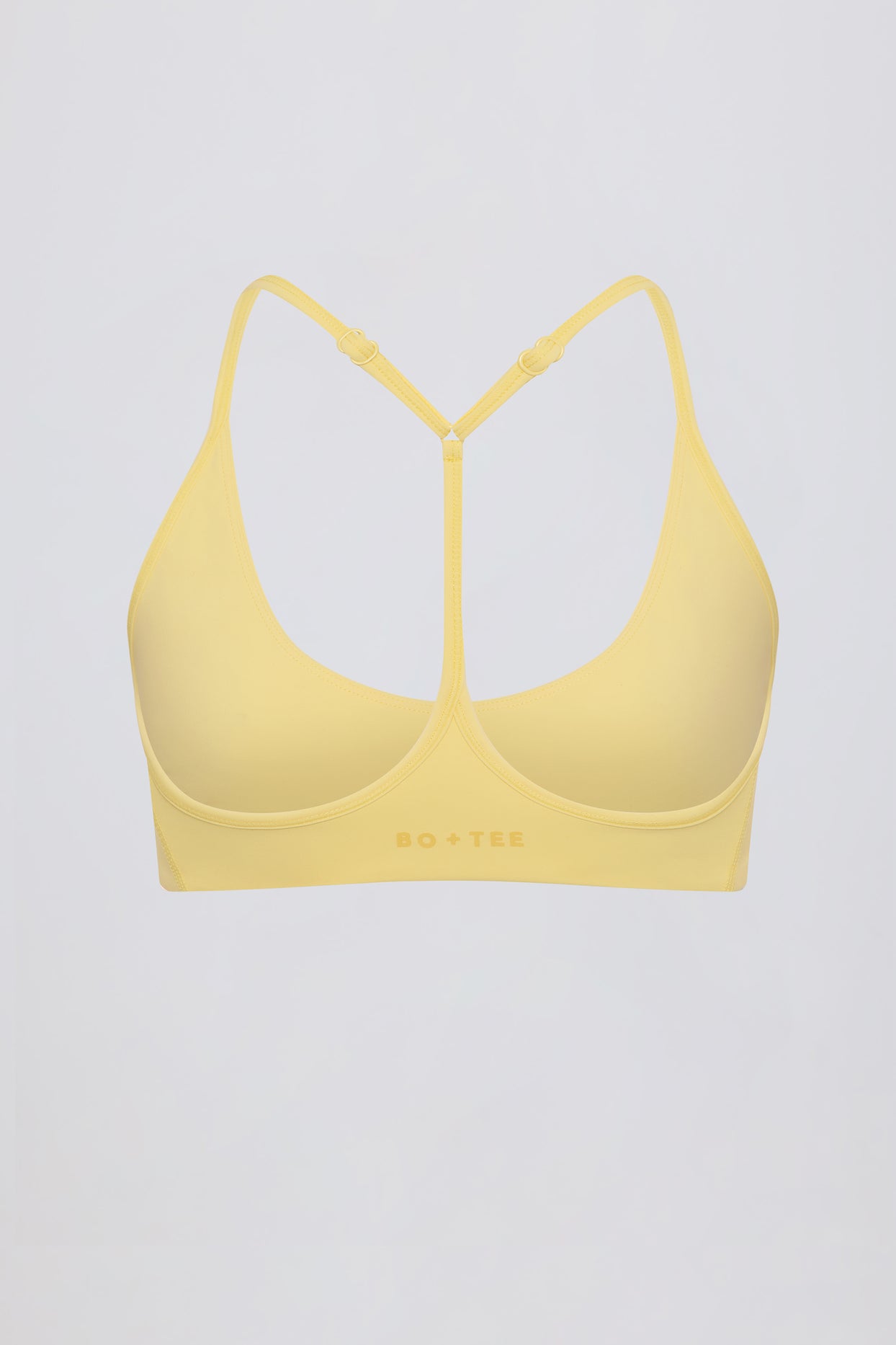 Soft Active Racerback Sports Bra in Lemon - 5