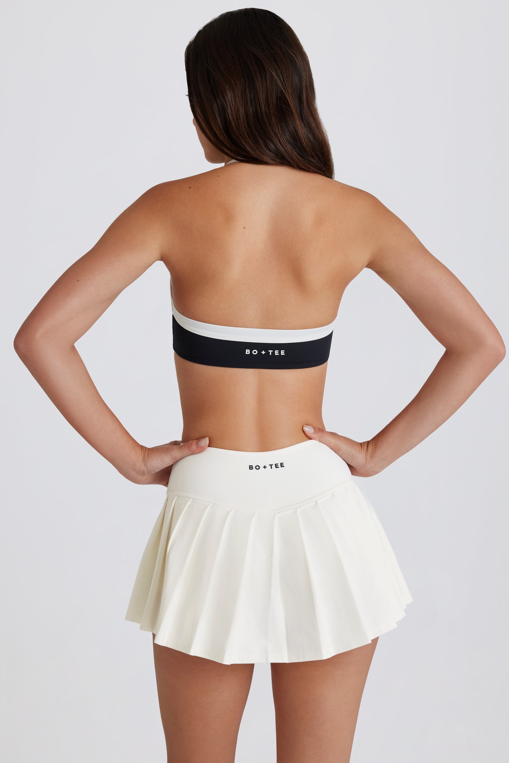Soft Active Low-Rise Pleated Tennis Skort in Coconut - 2