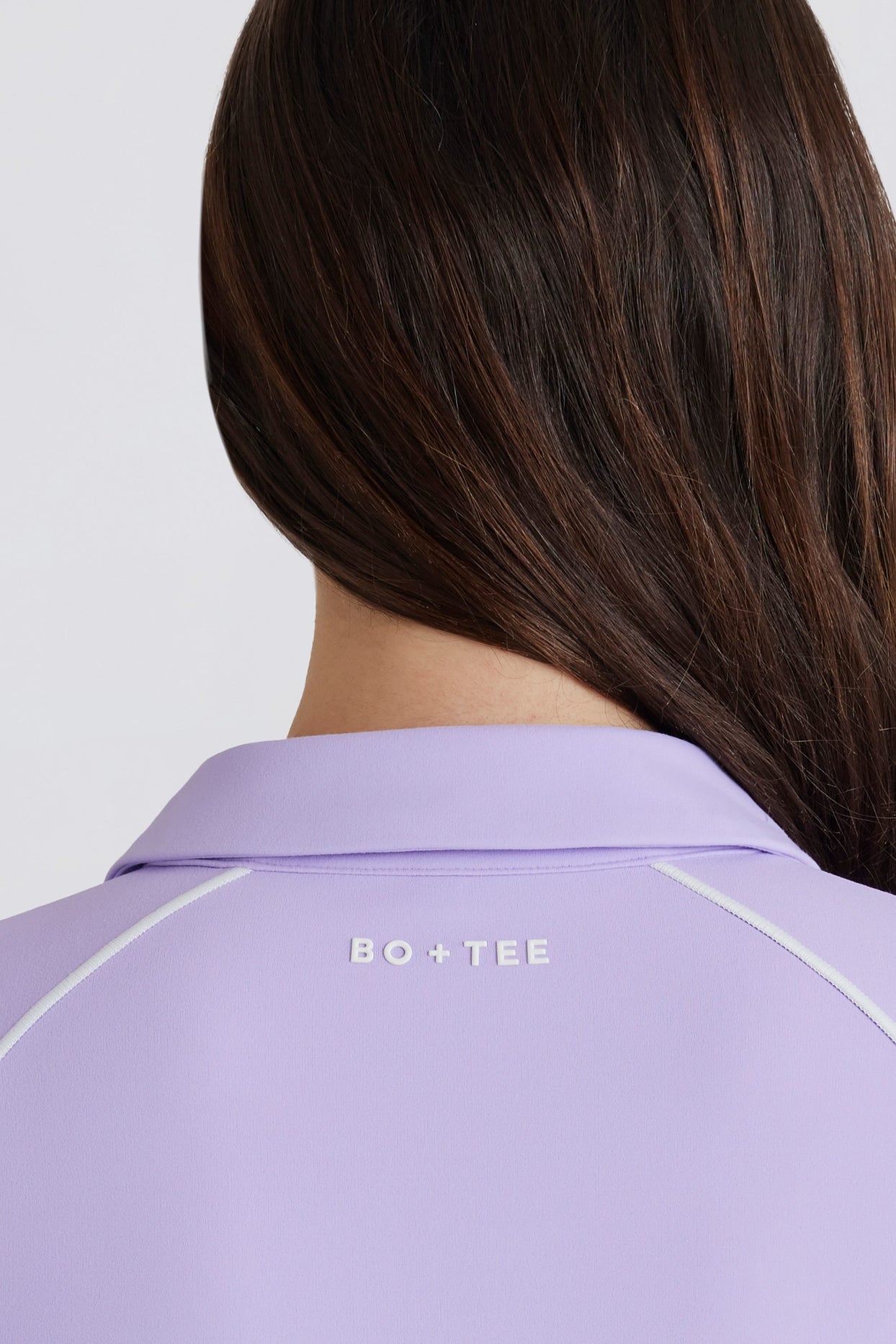 Soft Active Contrast Zip-Up Jacket in Lilac - 5