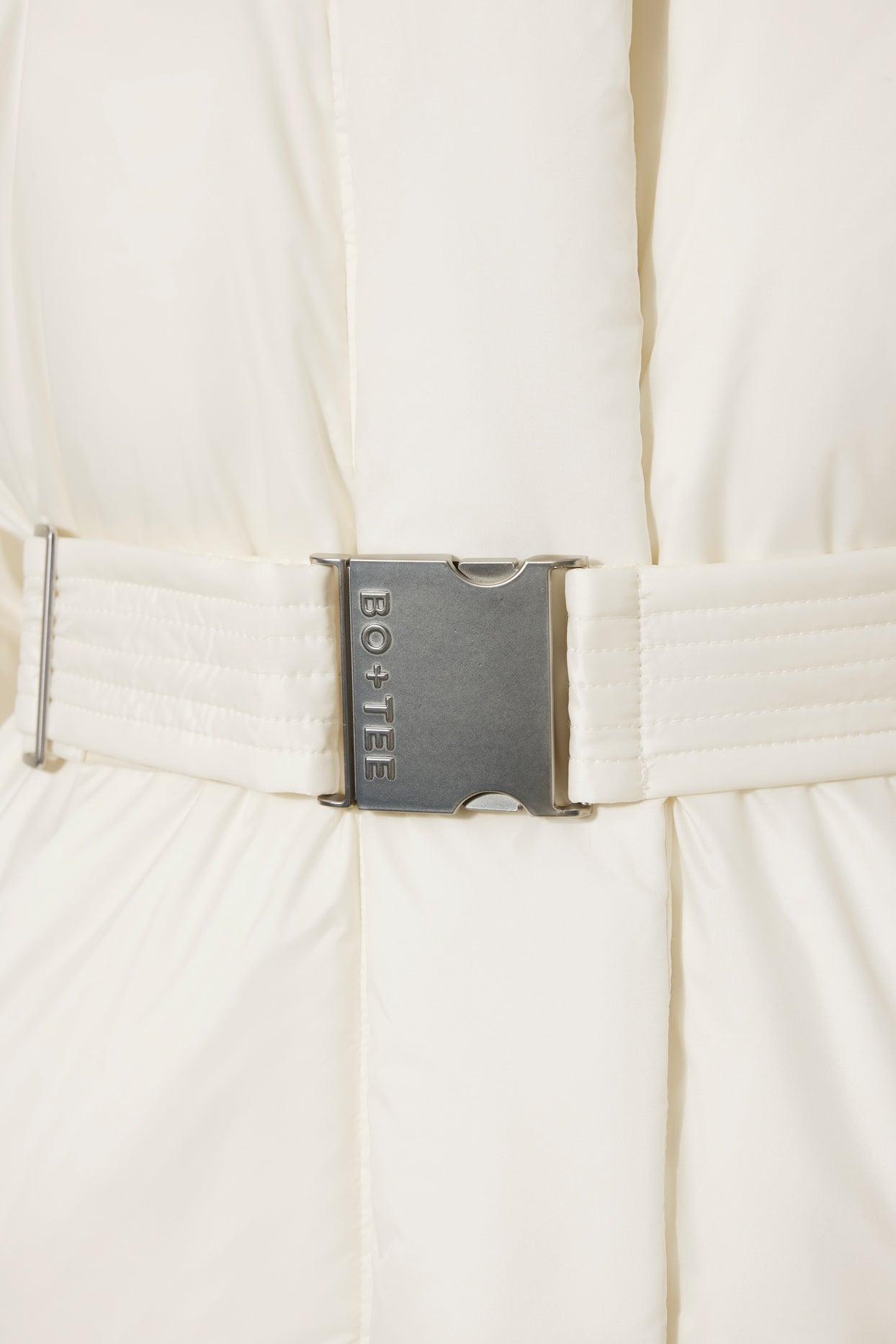 Waterproof Belted Oversized Ski Jacket in Ice - 3
