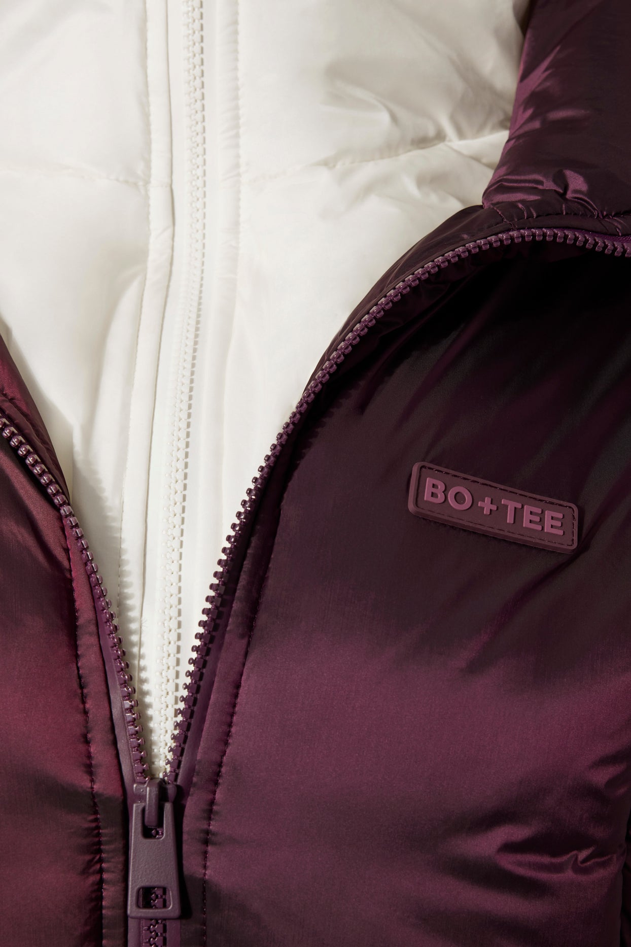 Waterproof Layered Ski Jacket in Burgundy - 4