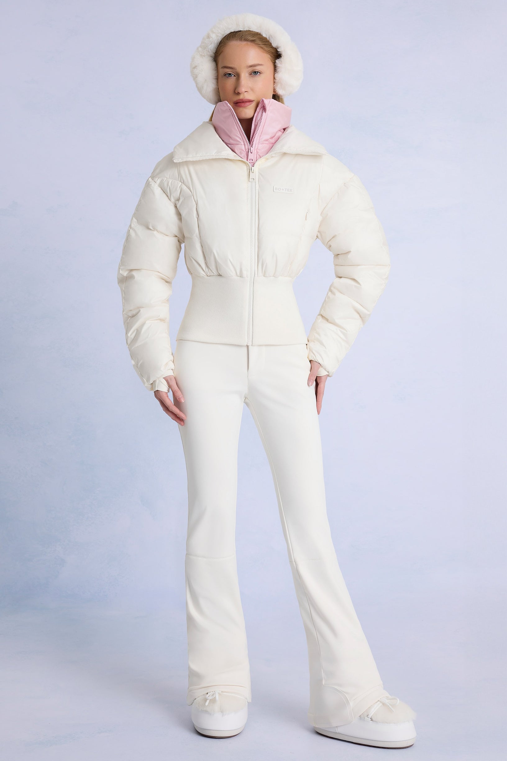 Waterproof Layered Ski Jacket in Ice - 1