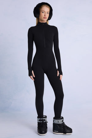 Thermal Base-Layer Jumpsuit in Black