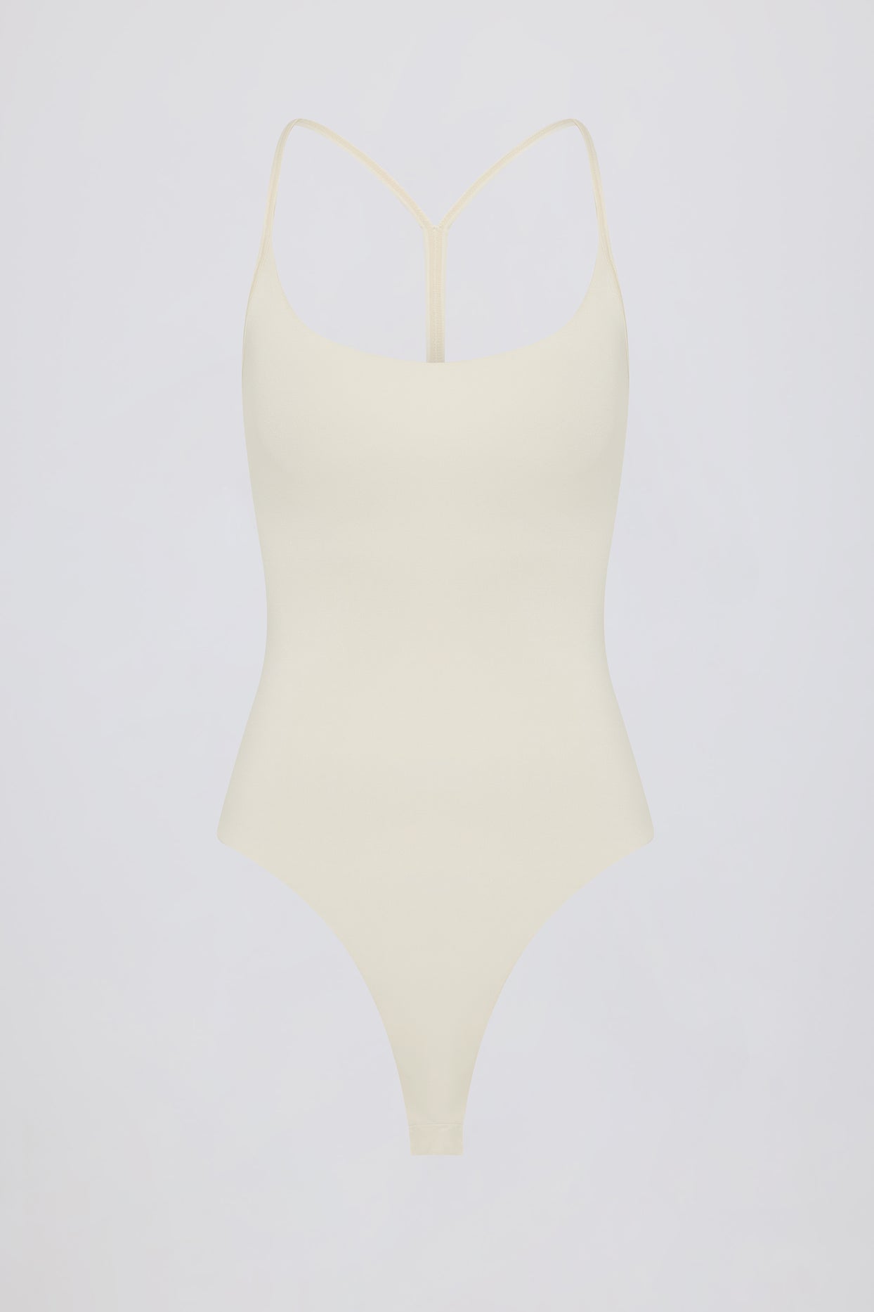 Cut-Out Bodysuit in Oat - 4