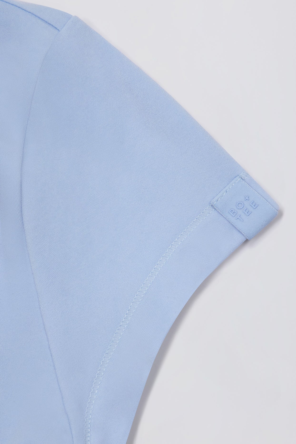 Cut-Out Longline T-Shirt in Sky - 6