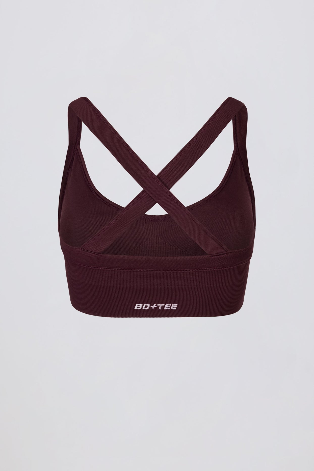 Super Sculpt Seamless Crossback Sports Bra in Burgundy - 4