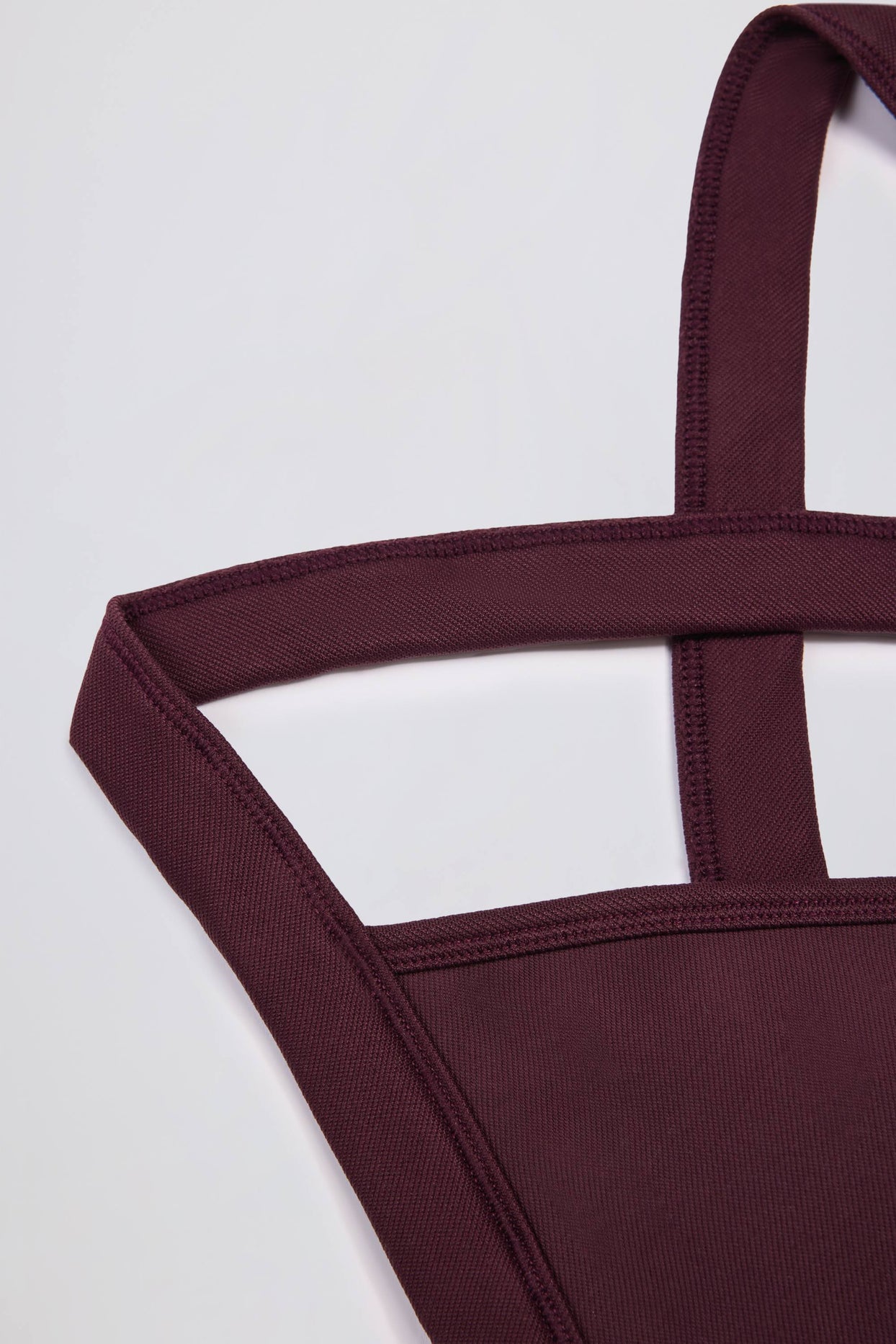 Super Sculpt Seamless Crossback Sports Bra in Burgundy - 5