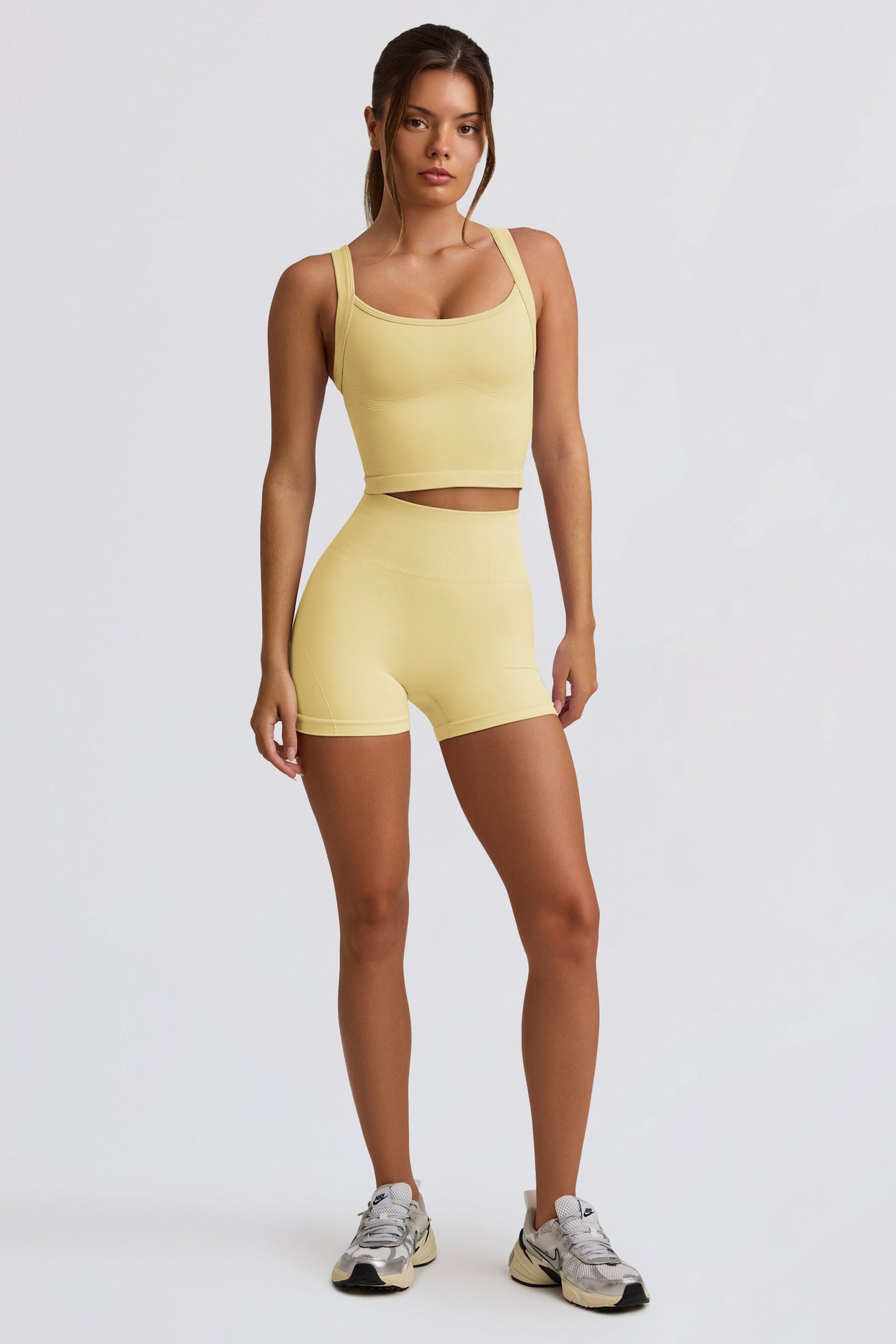 Super Sculpt Seamless Longline Camisole Top in Butter Yellow - 8
