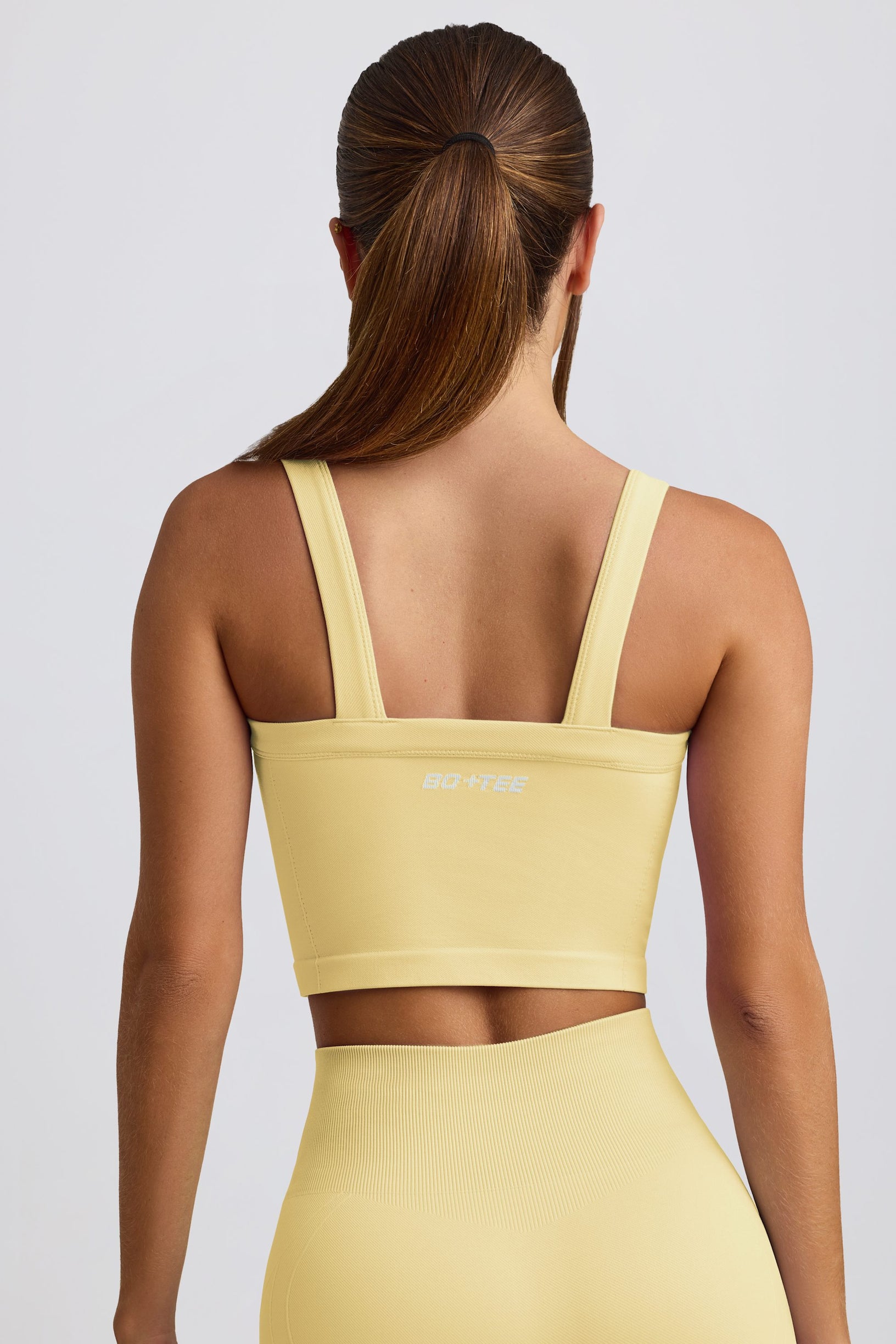Super Sculpt Seamless Longline Camisole Top in Butter Yellow - 2