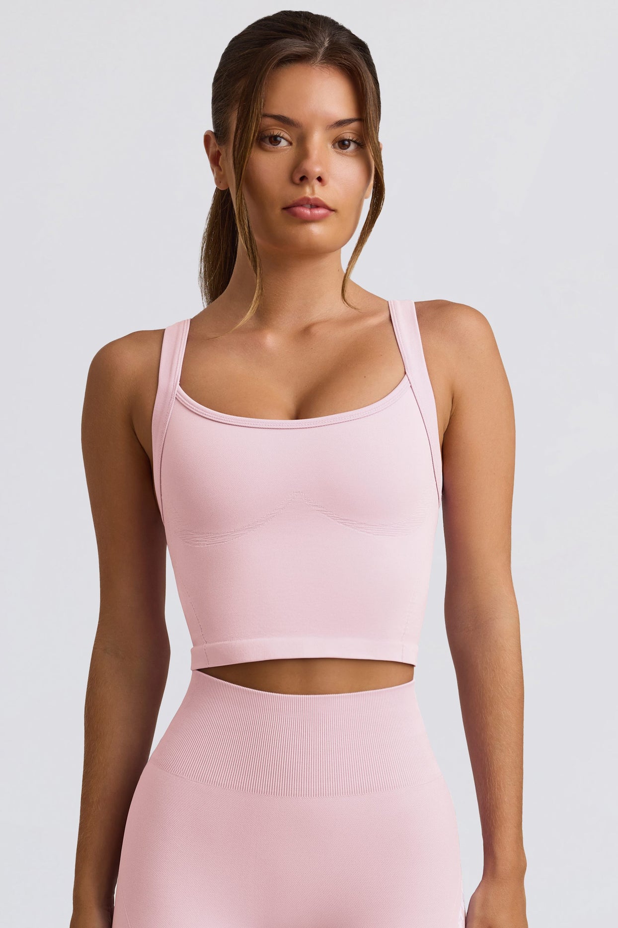 Super Sculpt Seamless Longline Camisole Top in Soft Pink - 1