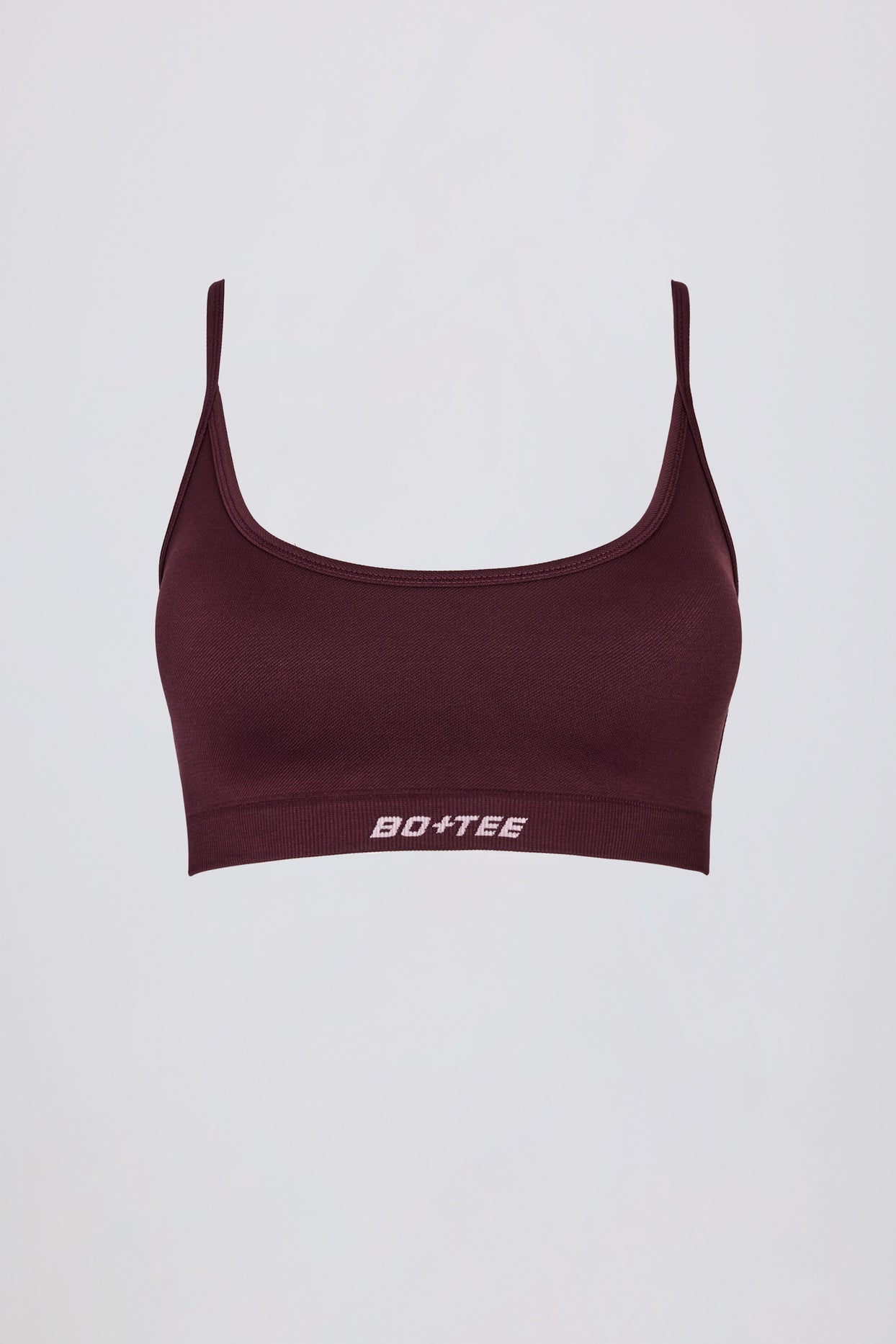 Super Sculpt Seamless Backless Sports Bra in Burgundy - 3