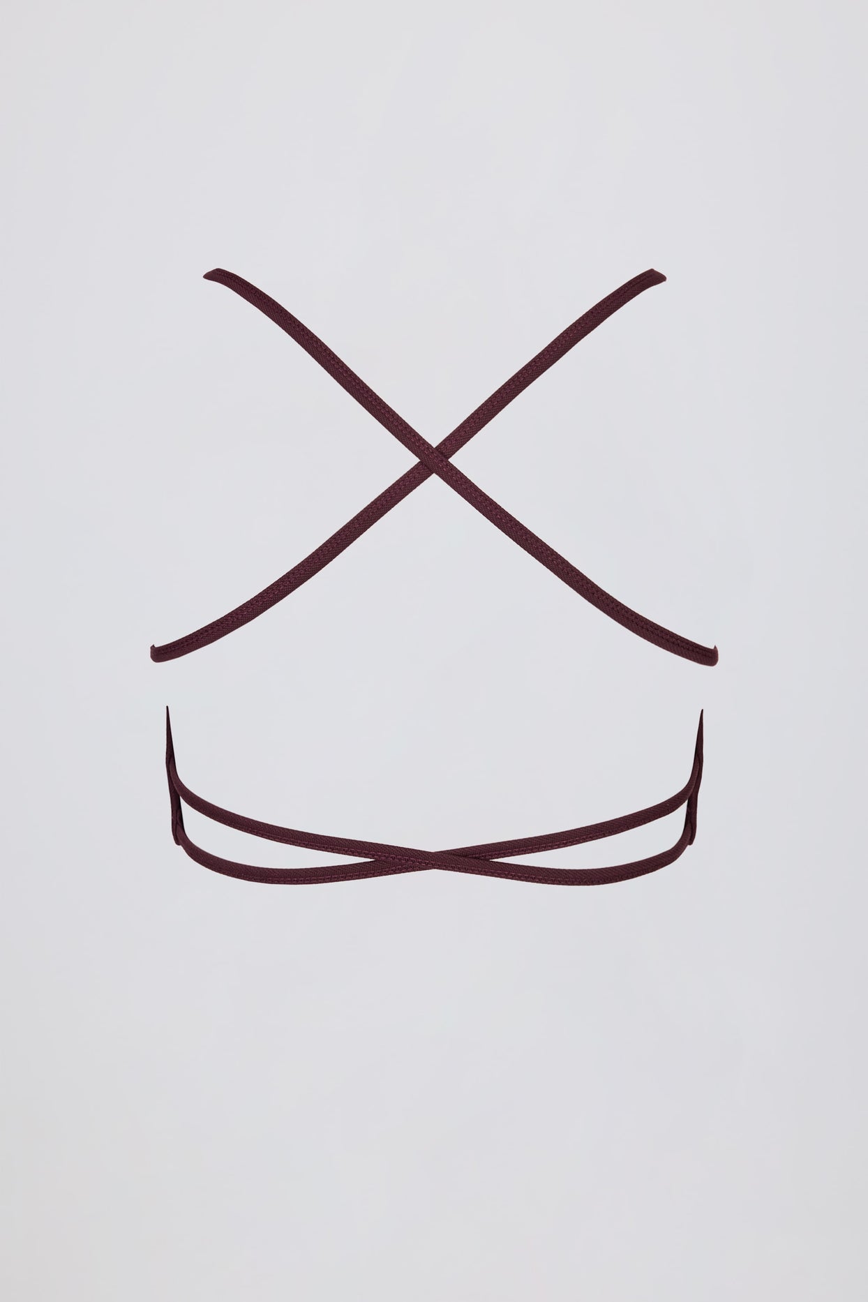 Super Sculpt Seamless Backless Sports Bra in Burgundy - 5