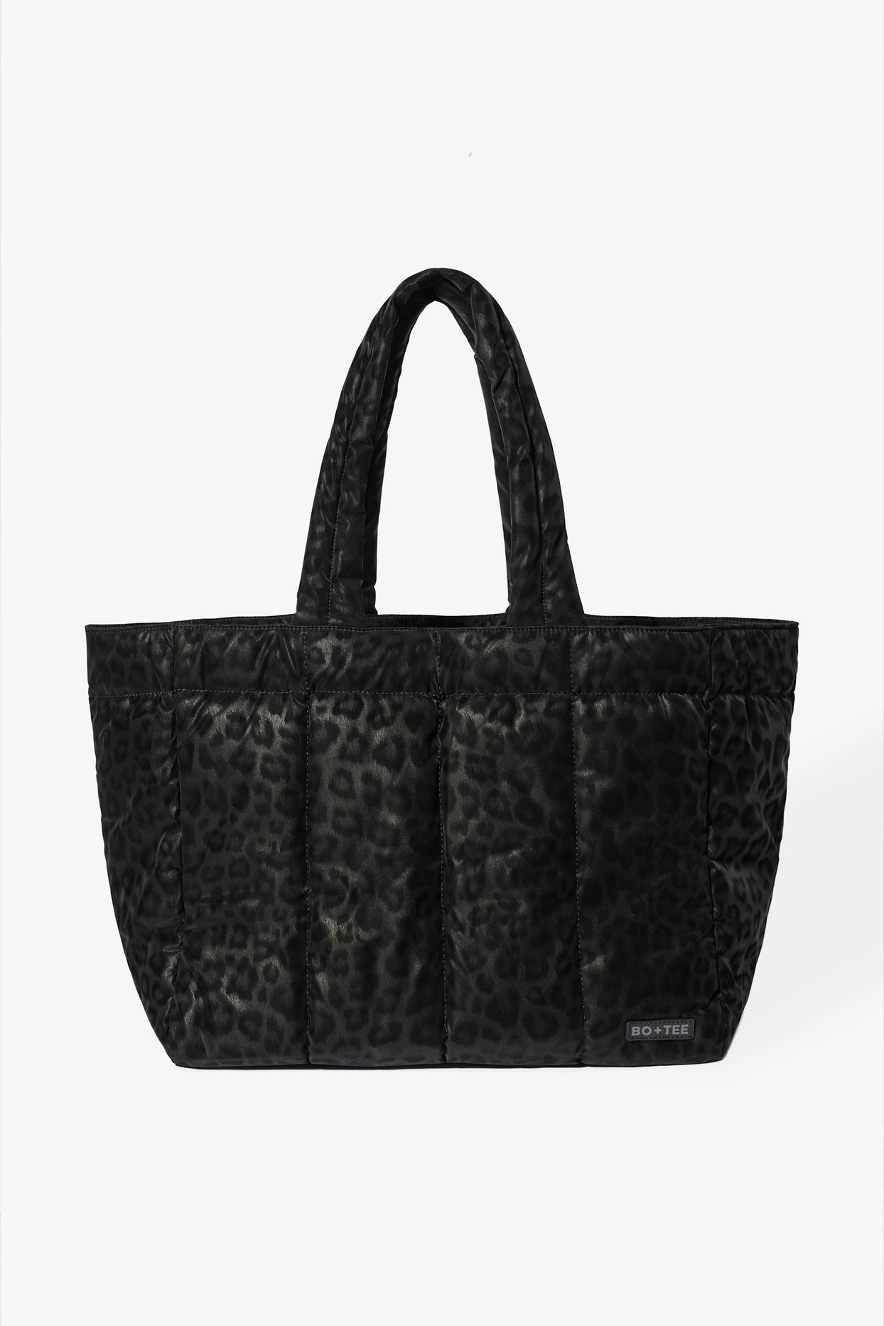 Waterproof Puffer Tote Bag in Black - 1