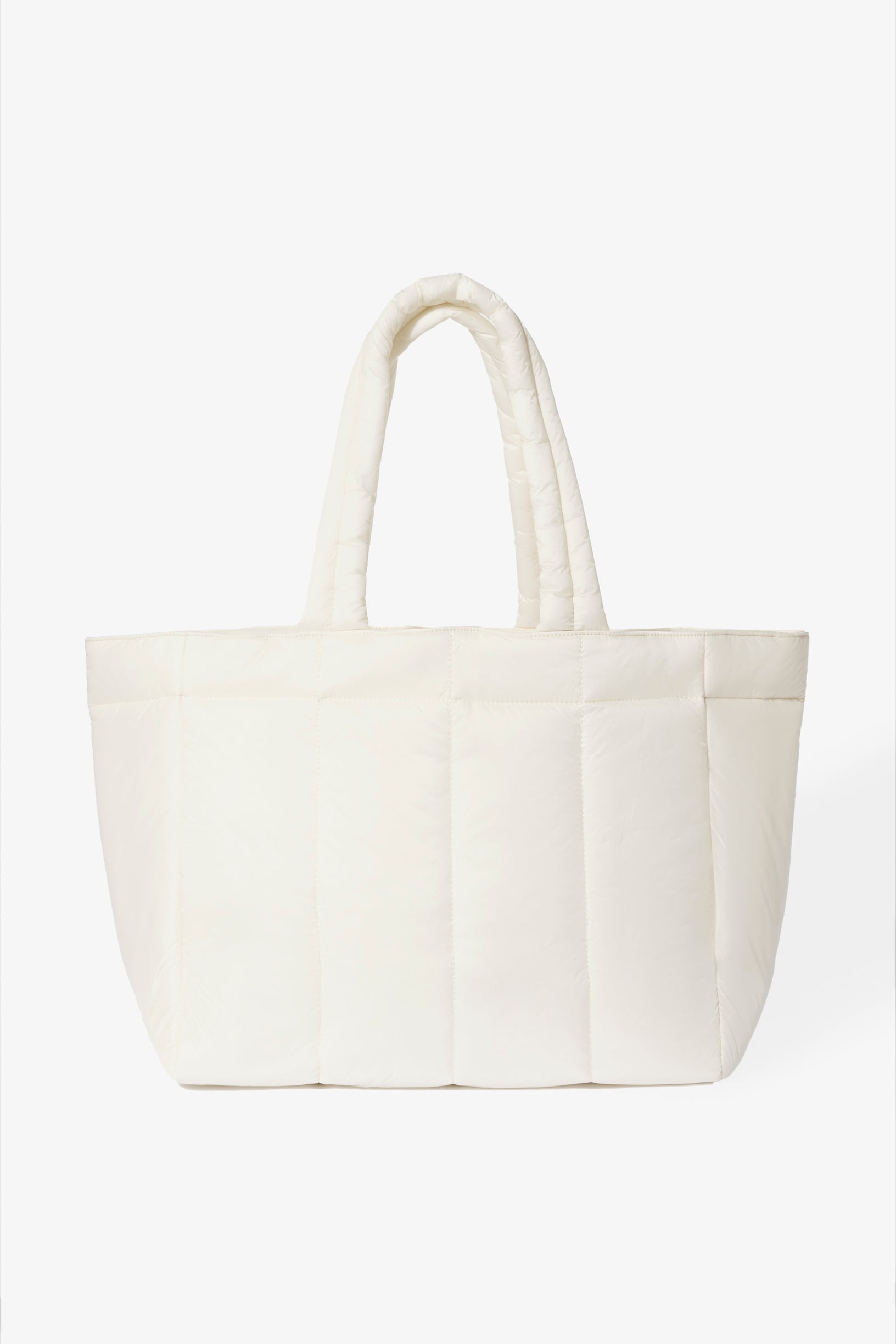 Waterproof Puffer Tote Bag in Ice - 2