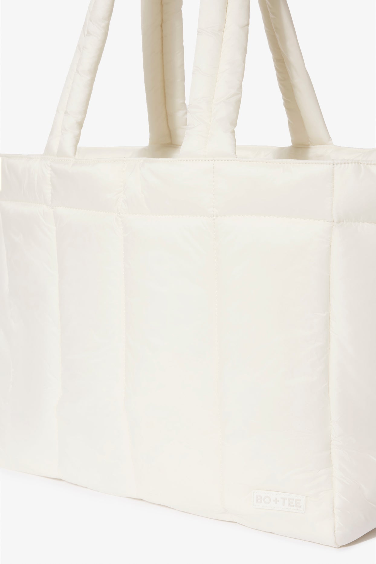 Waterproof Puffer Tote Bag in Ice - 4