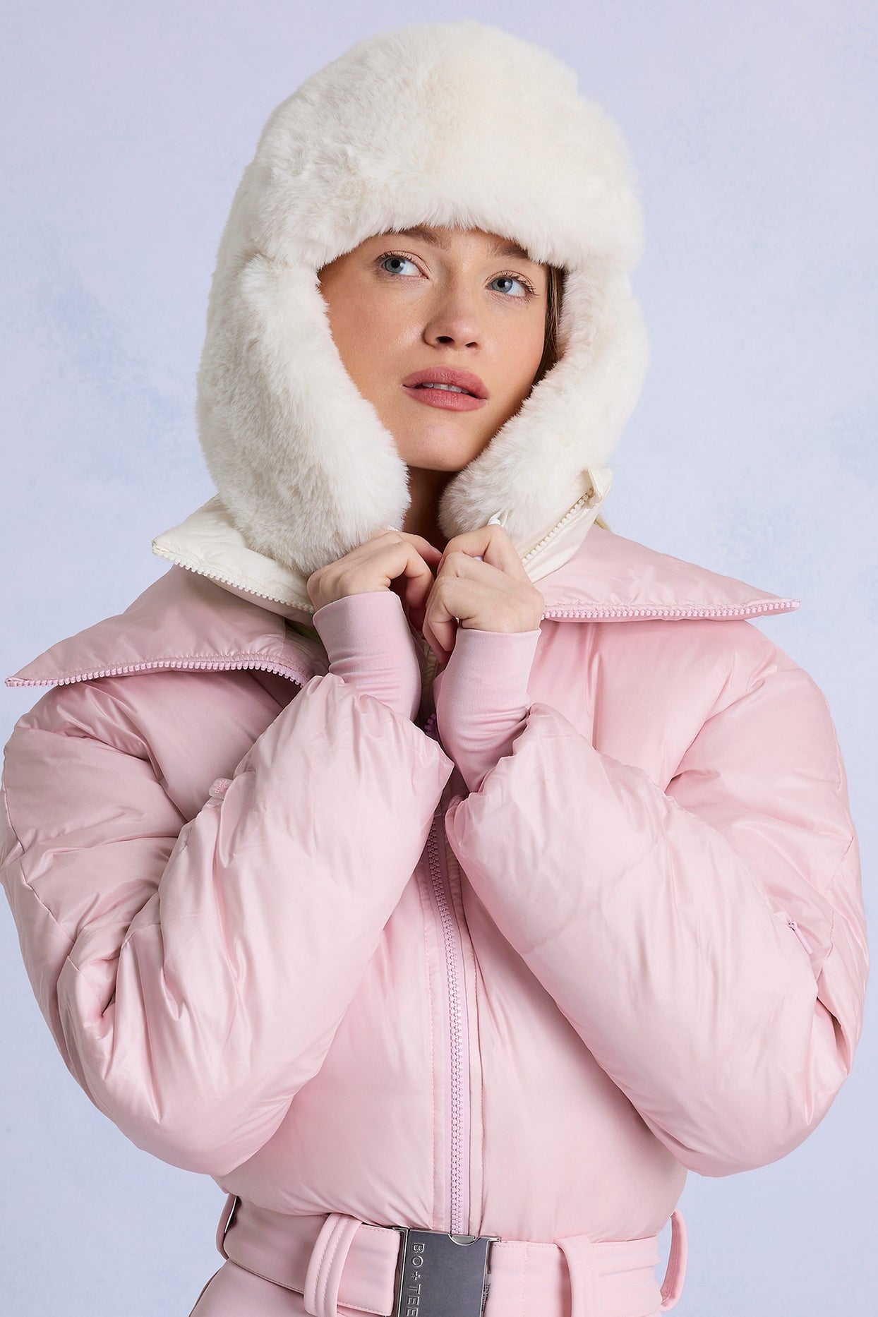 Faux-Fur Trapper Hat in Ice - 4