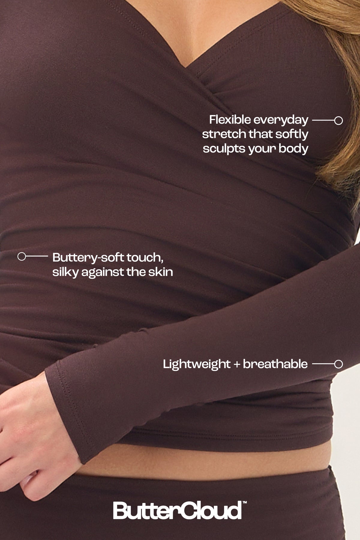 ButterCloud™ Long-Sleeve Top in Espresso - 1