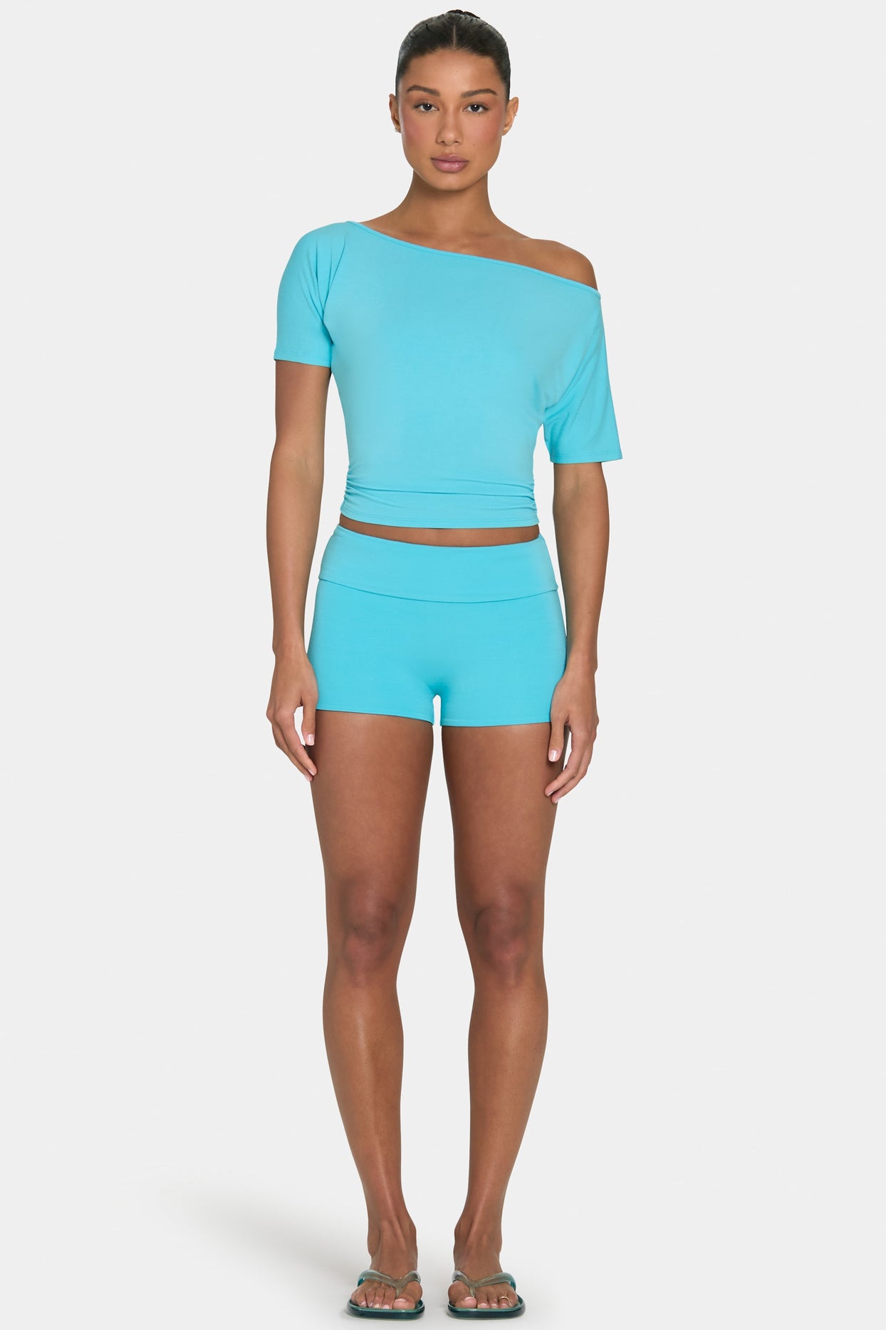 ButterCloud™ Shorts in Aqua - 5
