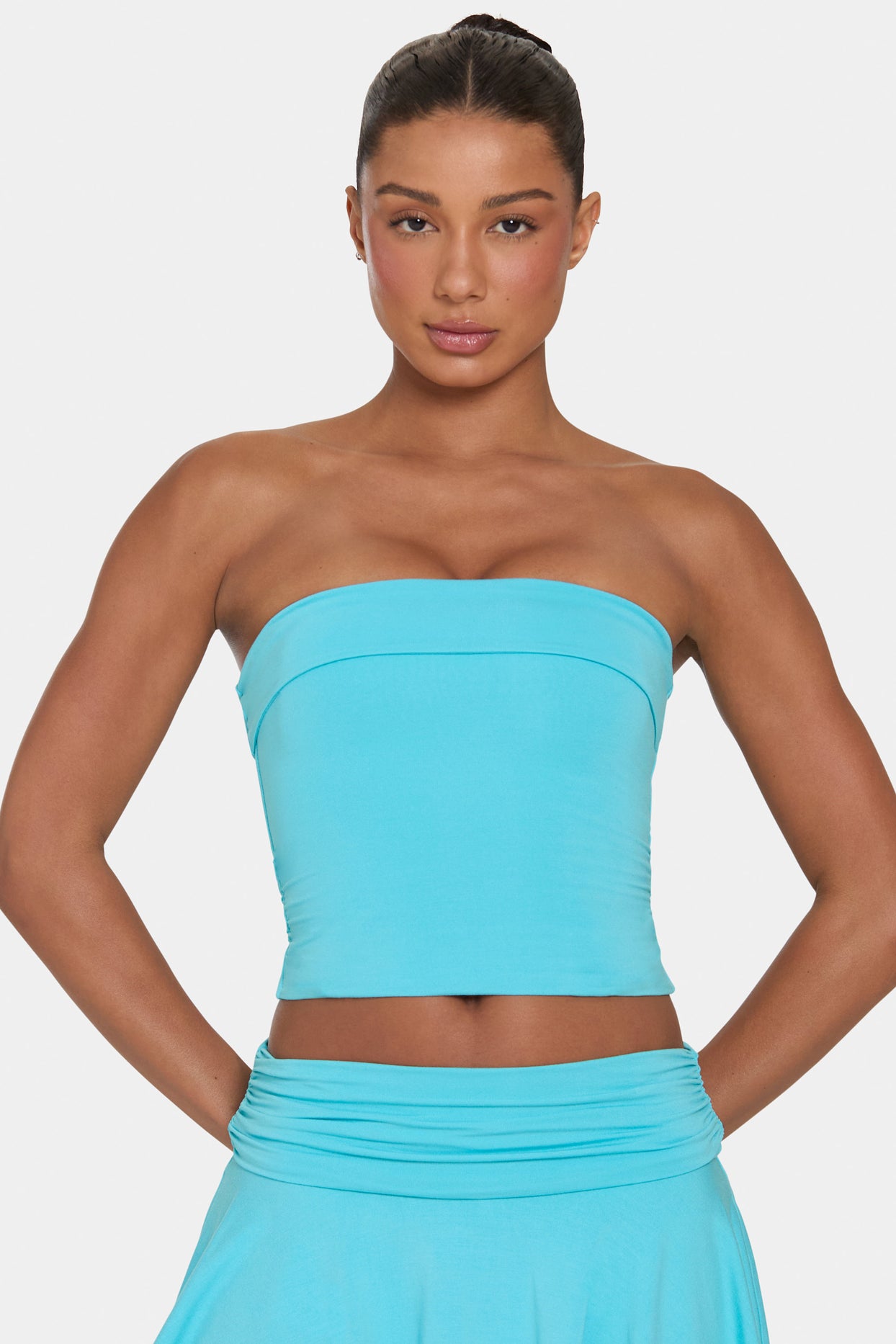 ButterCloud™ Tube Top in Aqua - 5