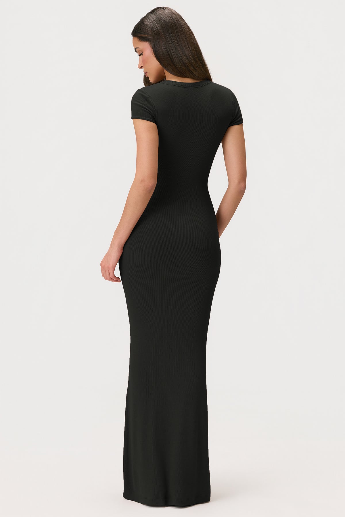 ButterCloud™ Cap Sleeve Maxi Dress in Black - 2