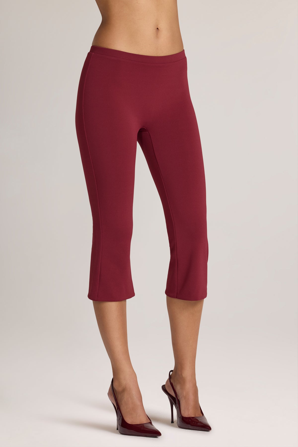 Ponte Capri Trousers in Wine - 1