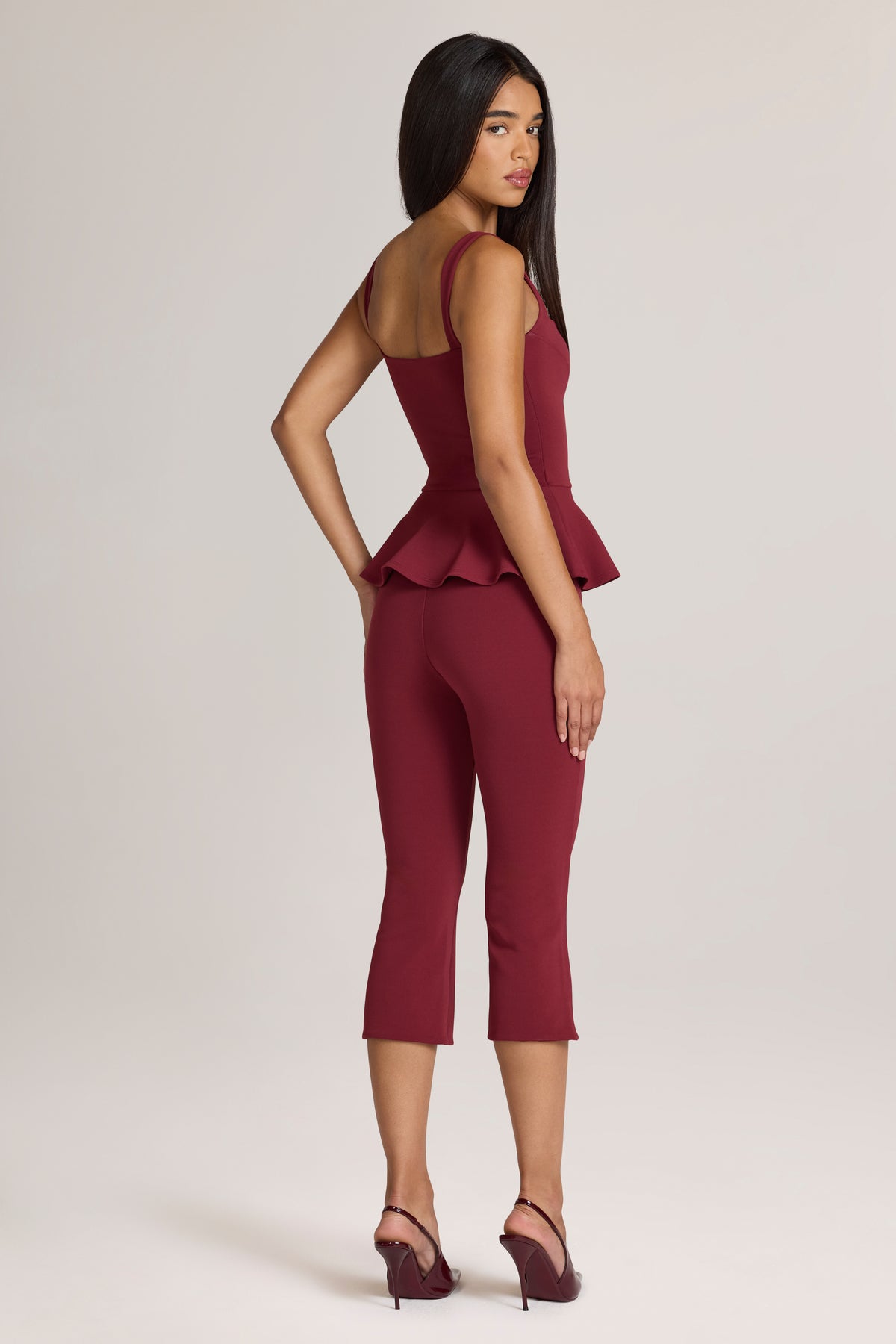 Ponte Capri Trousers in Wine