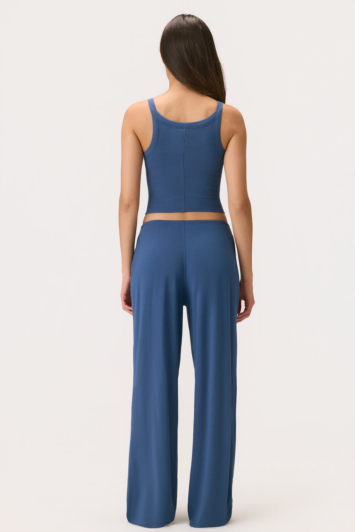 ButterCloud™ Tie-Waist Wide-Leg Trousers in Marine - 2