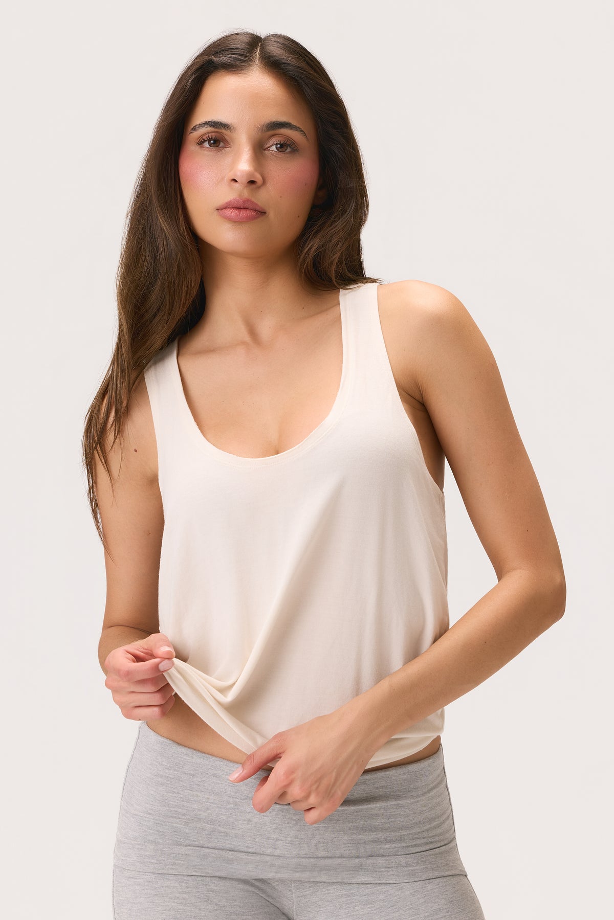 ButterCloud™ Slouchy Tank Top in Coconut - 1