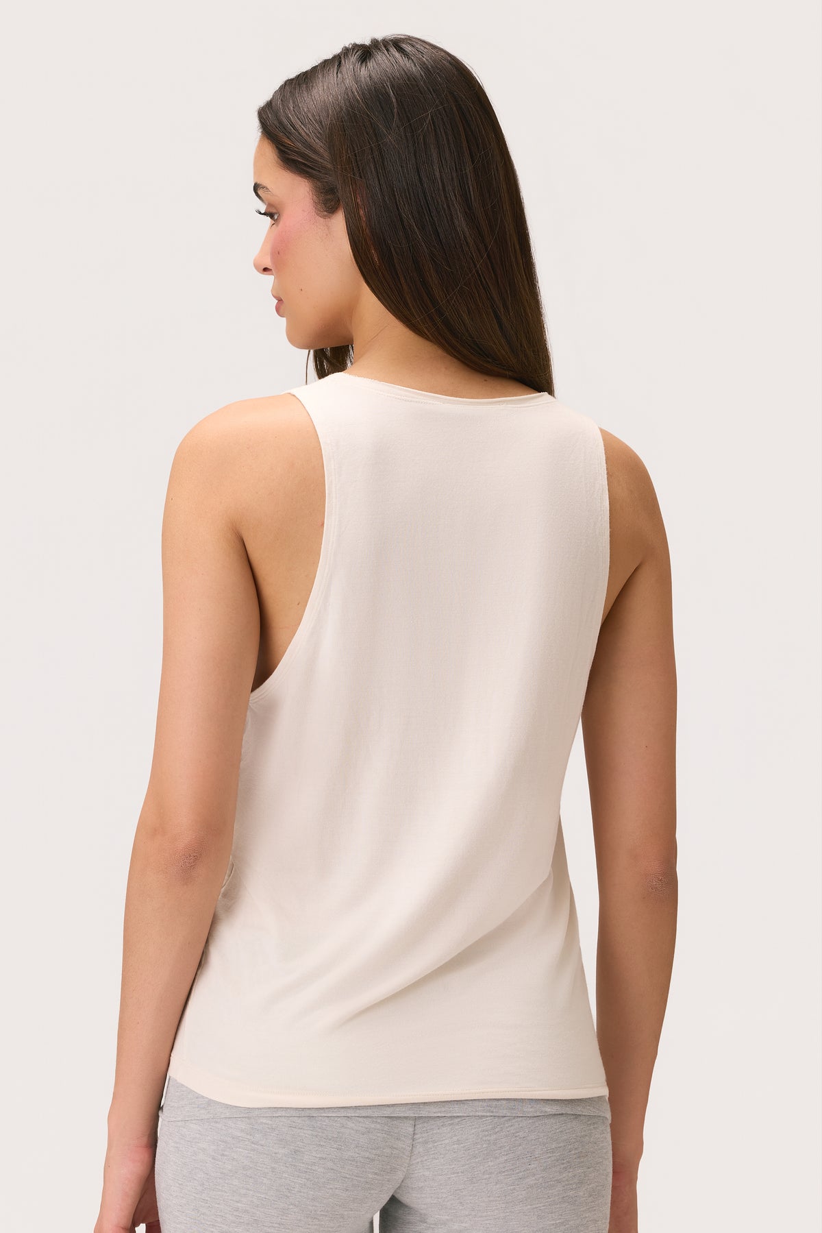 ButterCloud™ Slouchy Tank Top in Coconut - 2