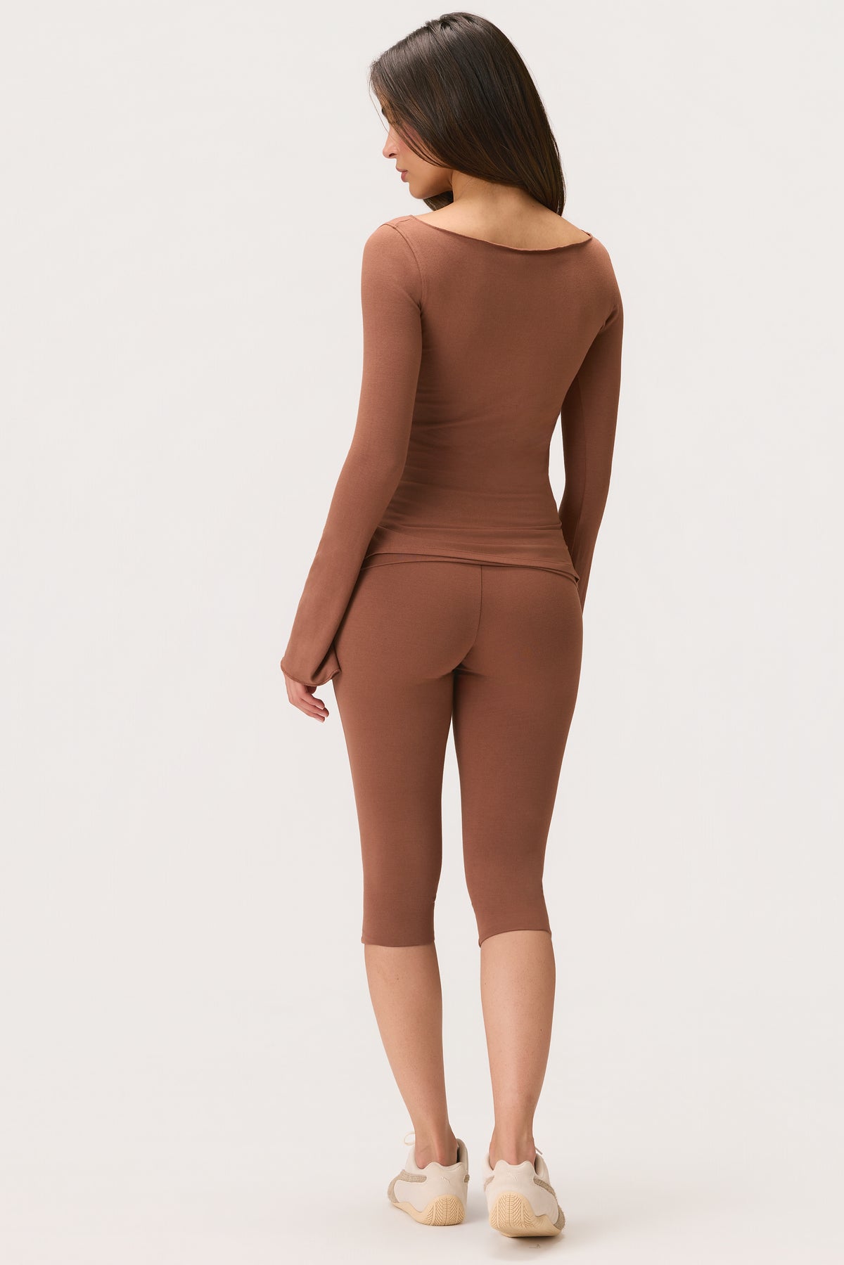 ButterCloud™ Long-Sleeve Top in Cocoa