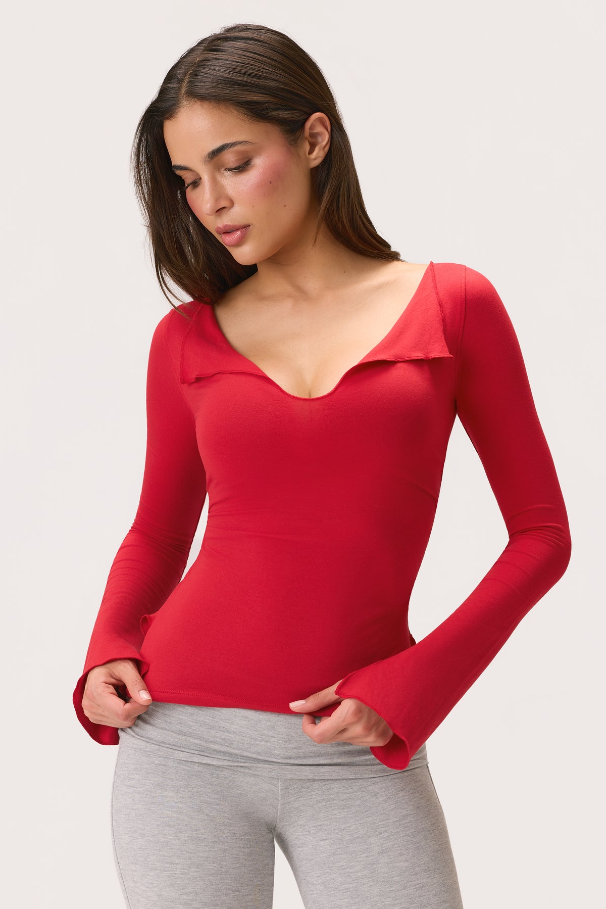 ButterCloud™ Long-Sleeve Top in Chilli - 1