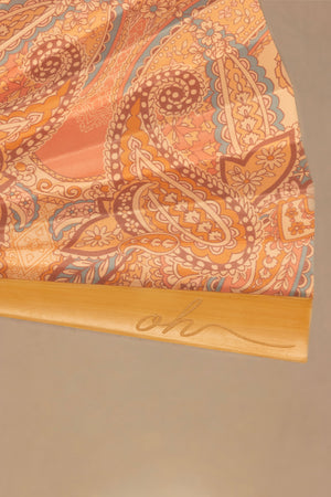 Folding Hand Fan in Paisley Print