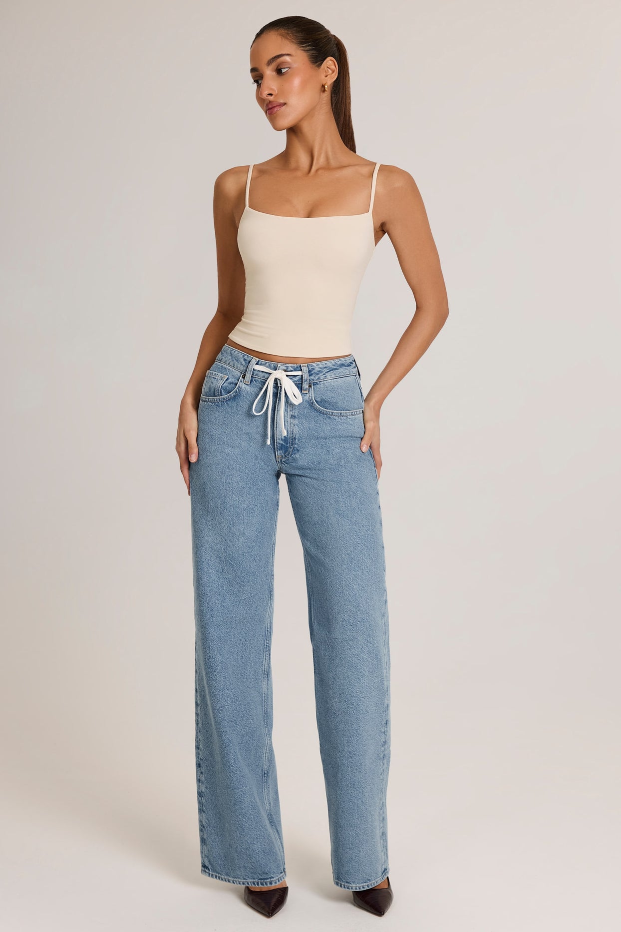 Modal Scoop-Neck Tank Top in Ivory - 6