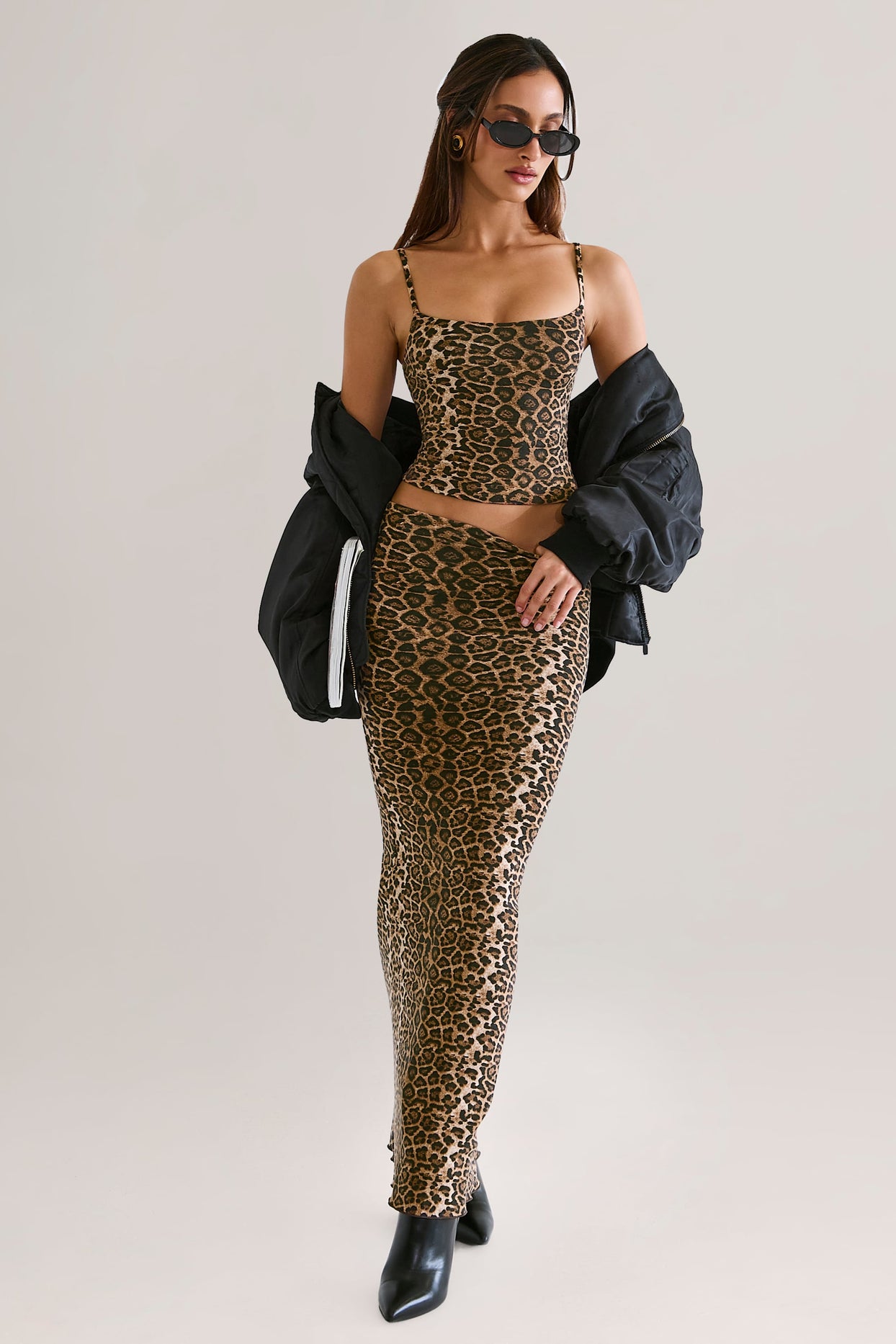 Modal Scoop-Neck Tank Top in Leopard Print - 4