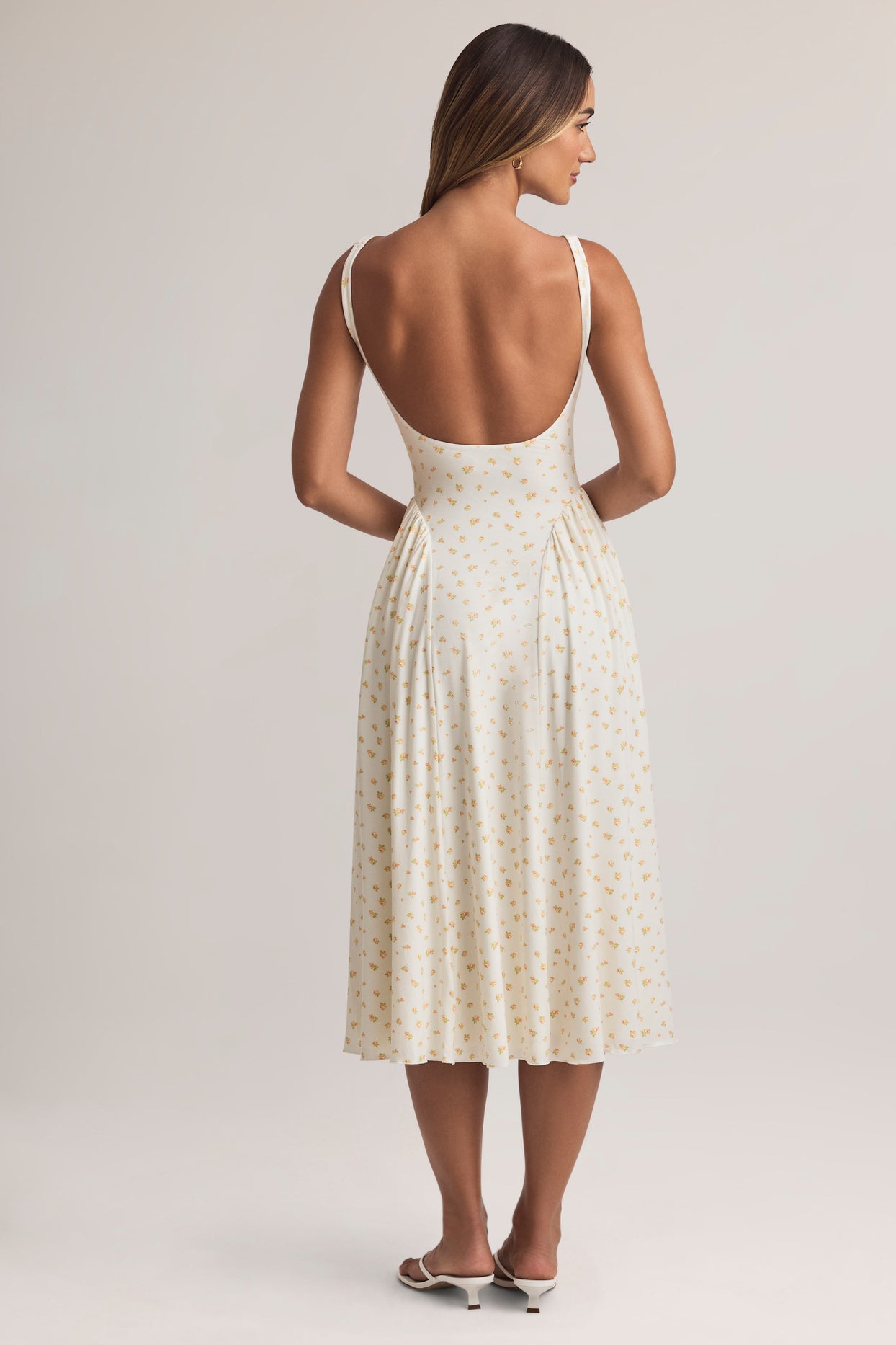 Modal A-Line Midaxi Dress in Floral Print - 4
