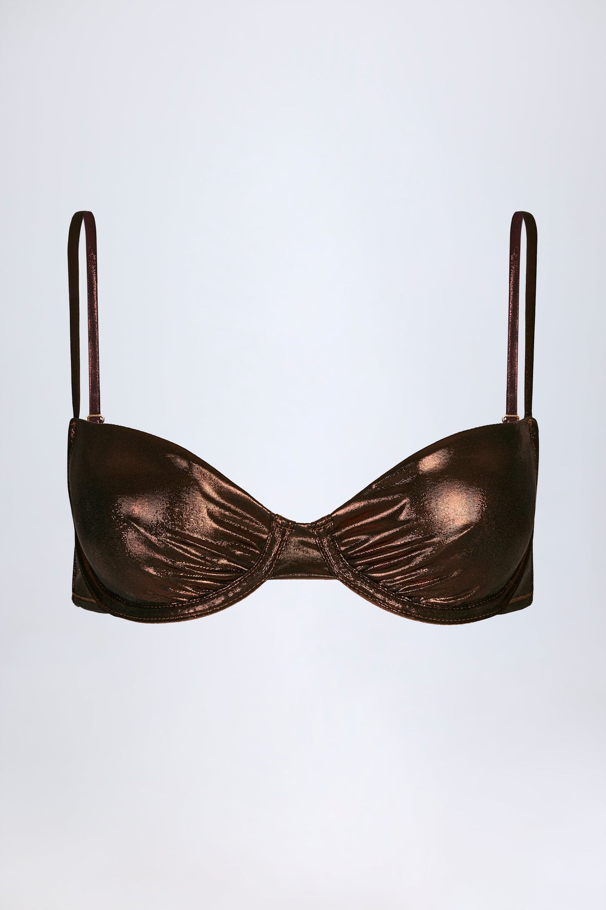 Underwired Bikini Top in Bronze - 4