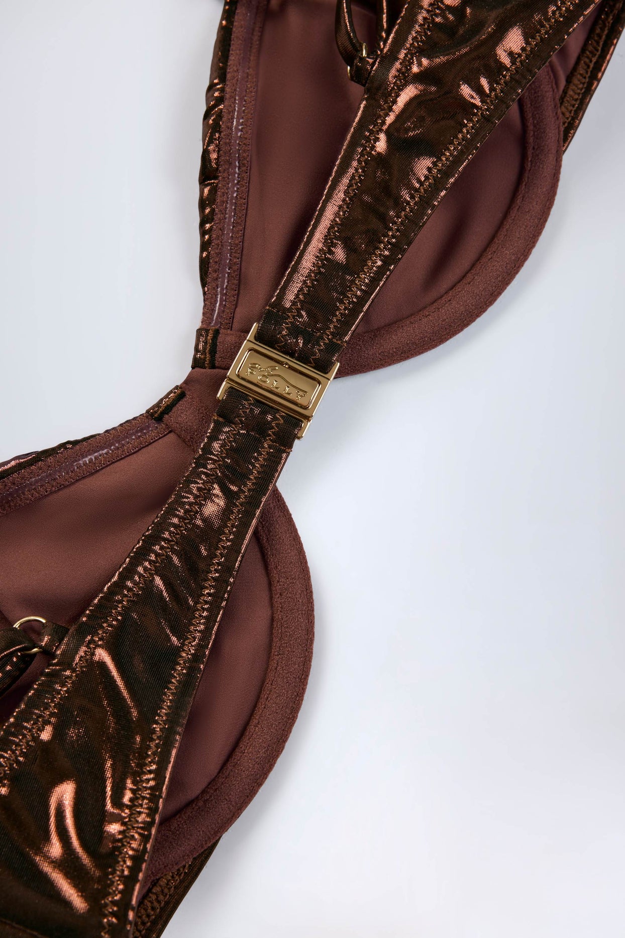Underwired Bikini Top in Bronze - 7